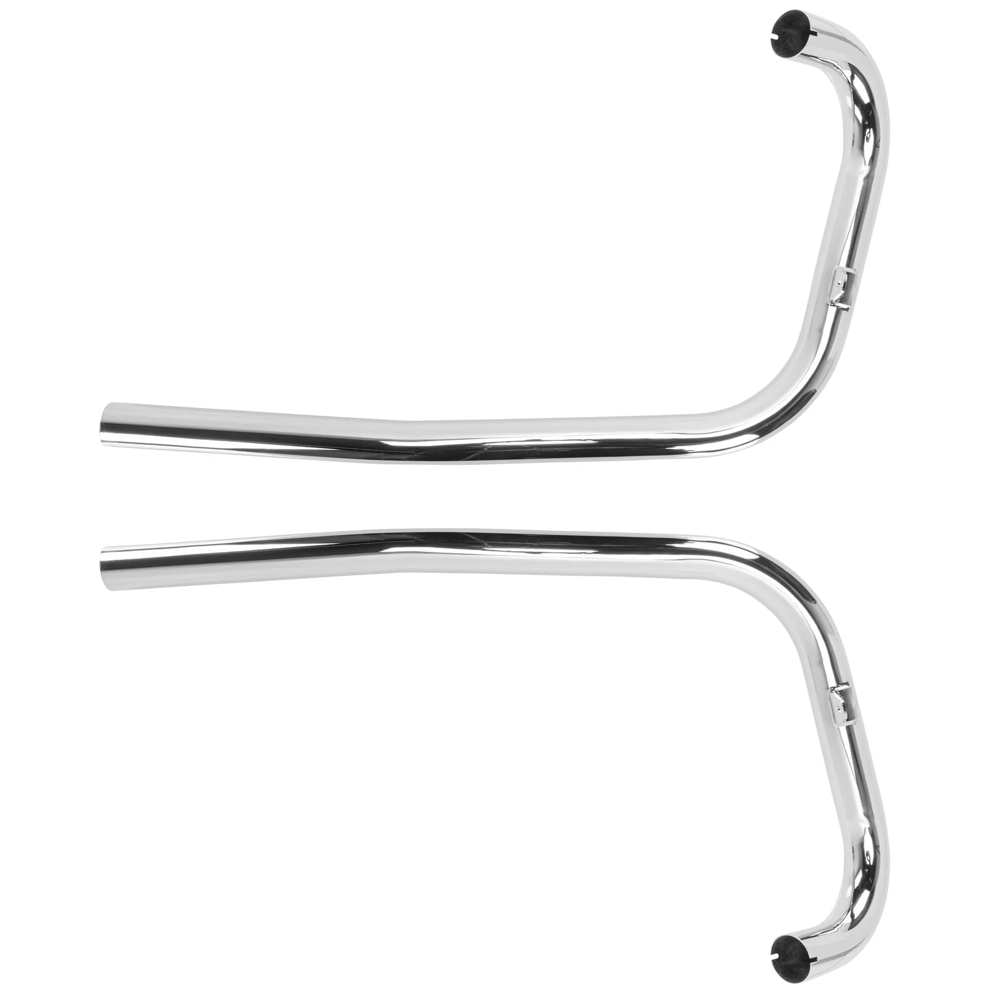Triumph 1-3/4 inch Upswept Drag Exhaust Pipes - Chrome - Image 3