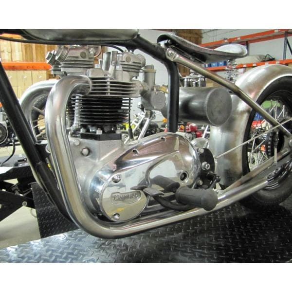 Triumph Upswept Drag Exhaust Pipes - Bare Steel - Image 3