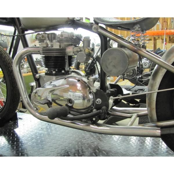 Triumph Upswept Drag Exhaust Pipes - Bare Steel - Image 4