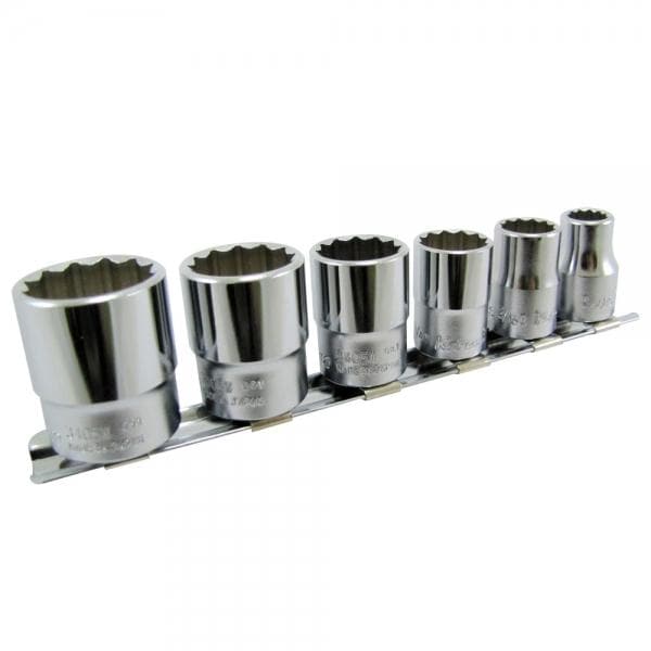Whitworth 6 pc 12-pt Socket set Koken 3/8 inch drive