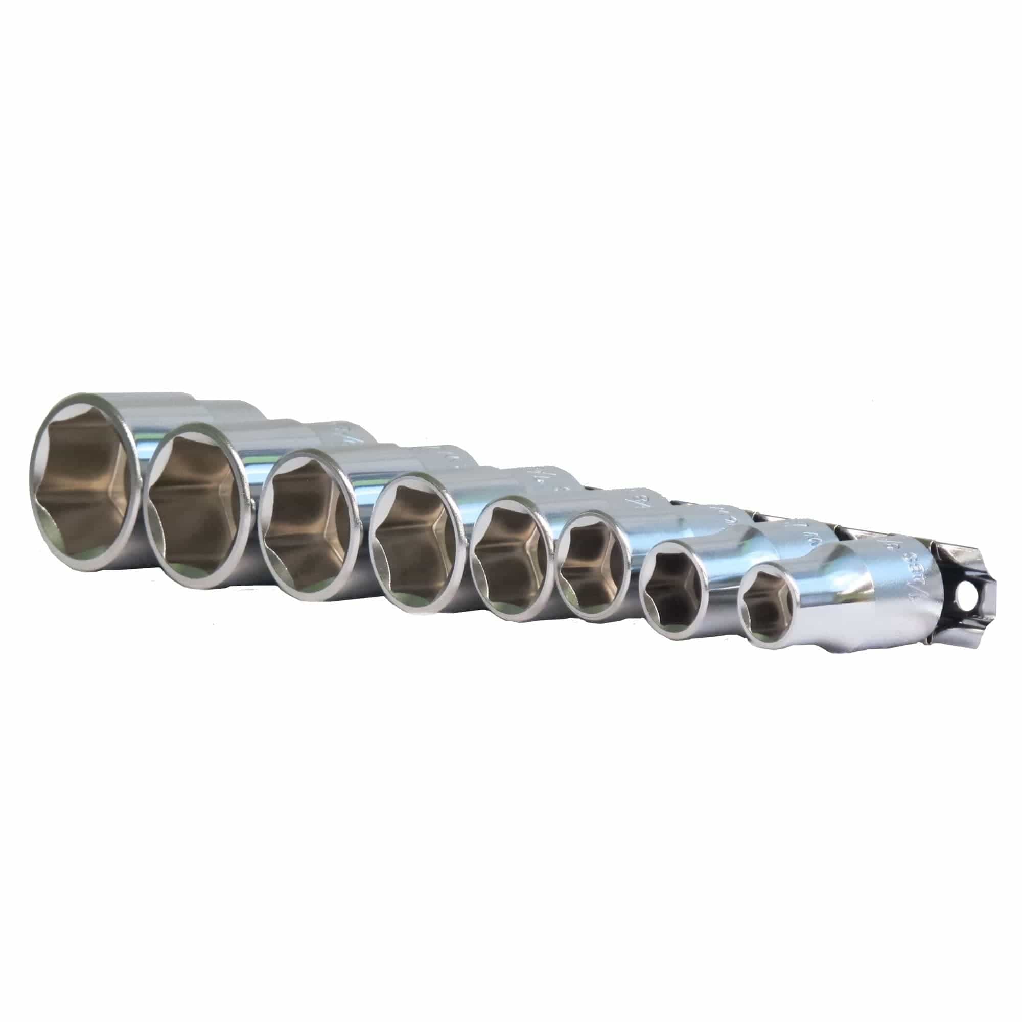 Whitworth 8 piece 6-pt Socket Set - 1/2 inch drive