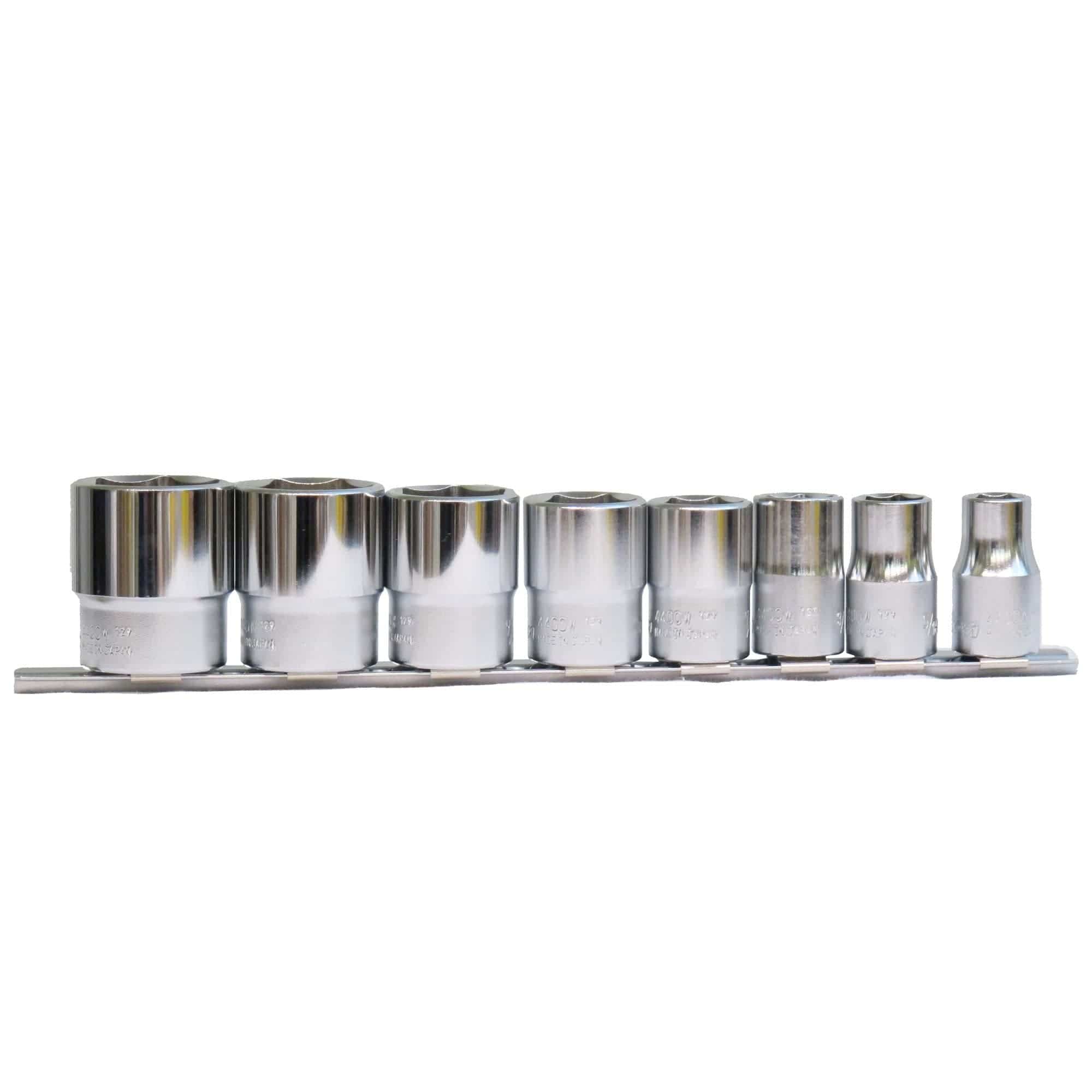 Whitworth 8 piece 6-pt Socket Set - 1/2 inch drive - Image 2