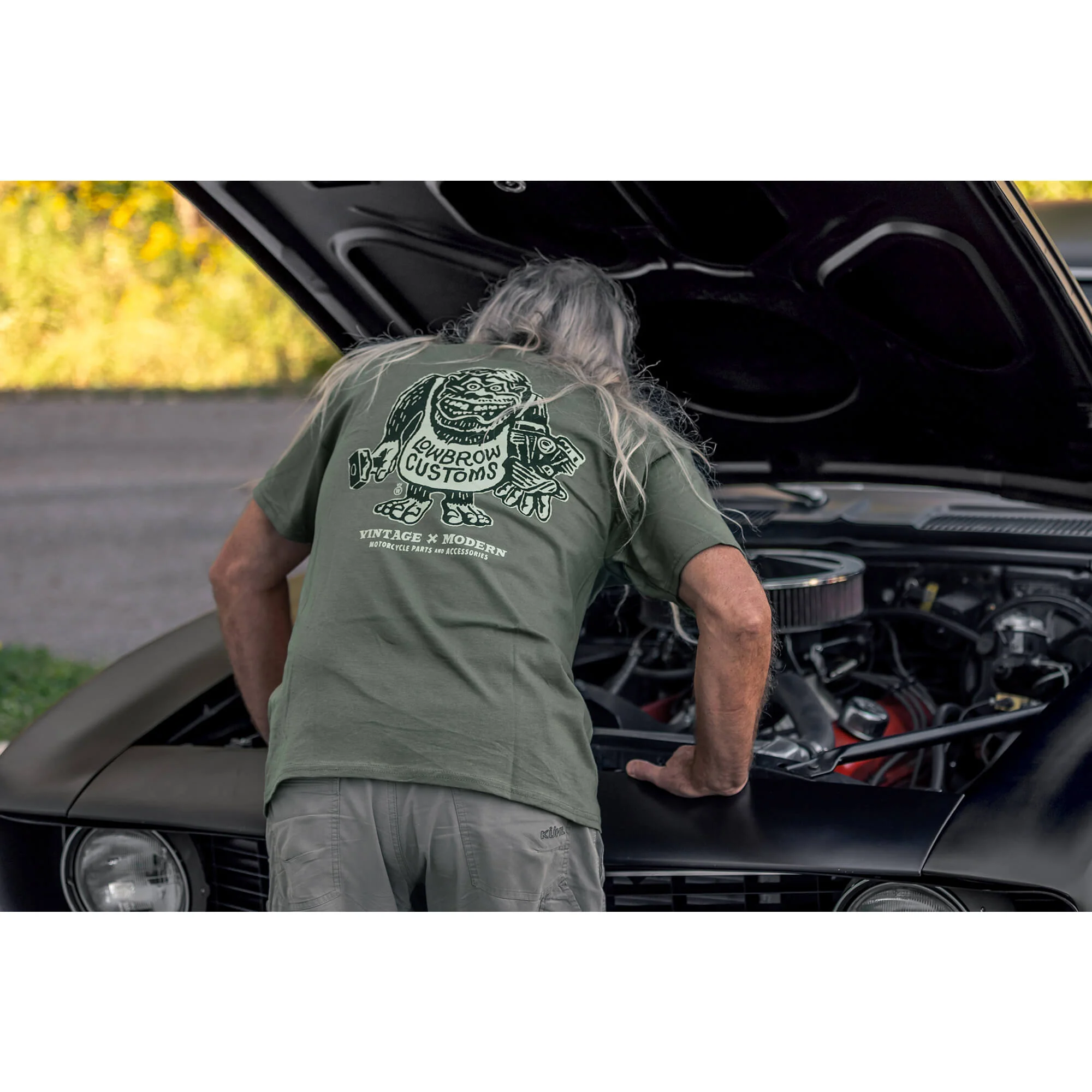 Caveman T-Shirt - Olive - Image 8