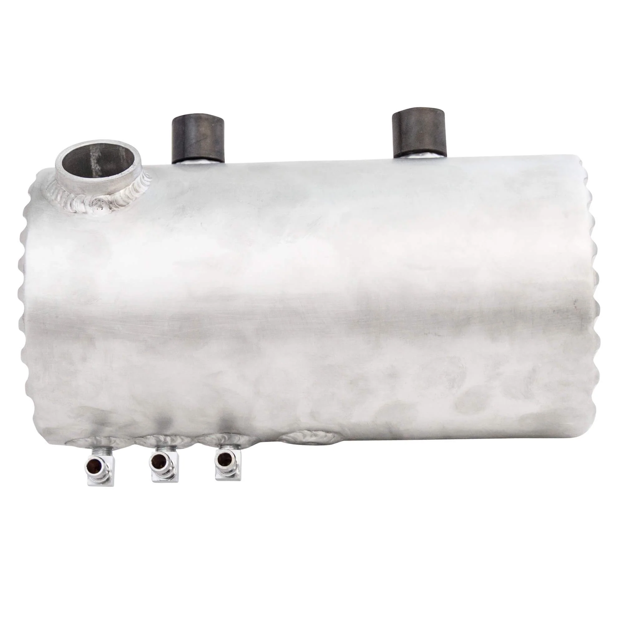 Aluminum Oil Tank With Finned Ends - Raw Finish - for Harley-Davidson Choppers - Image 3