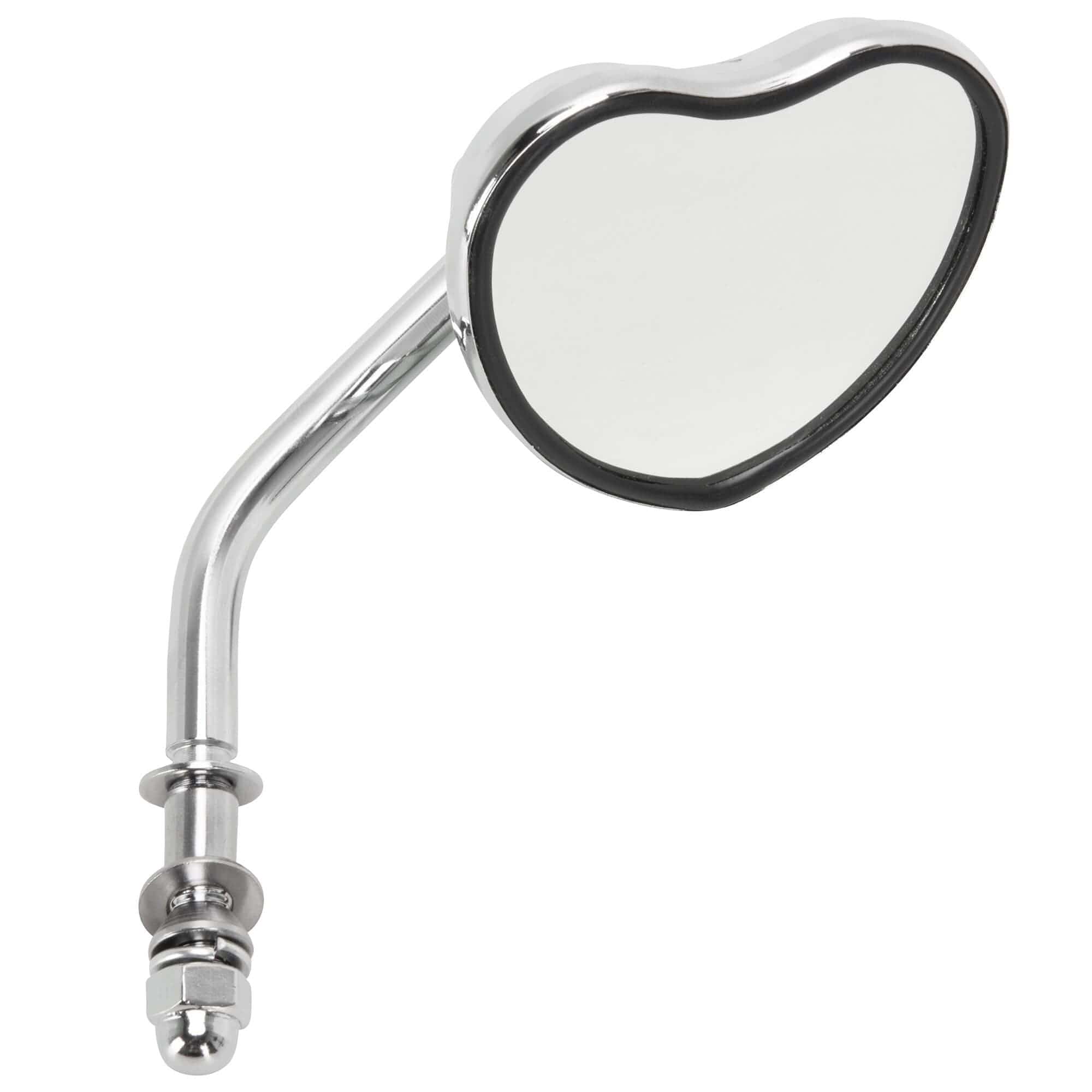 Heartthrob Motorcycle Mirror - Perch Mount - Chrome - Image 3