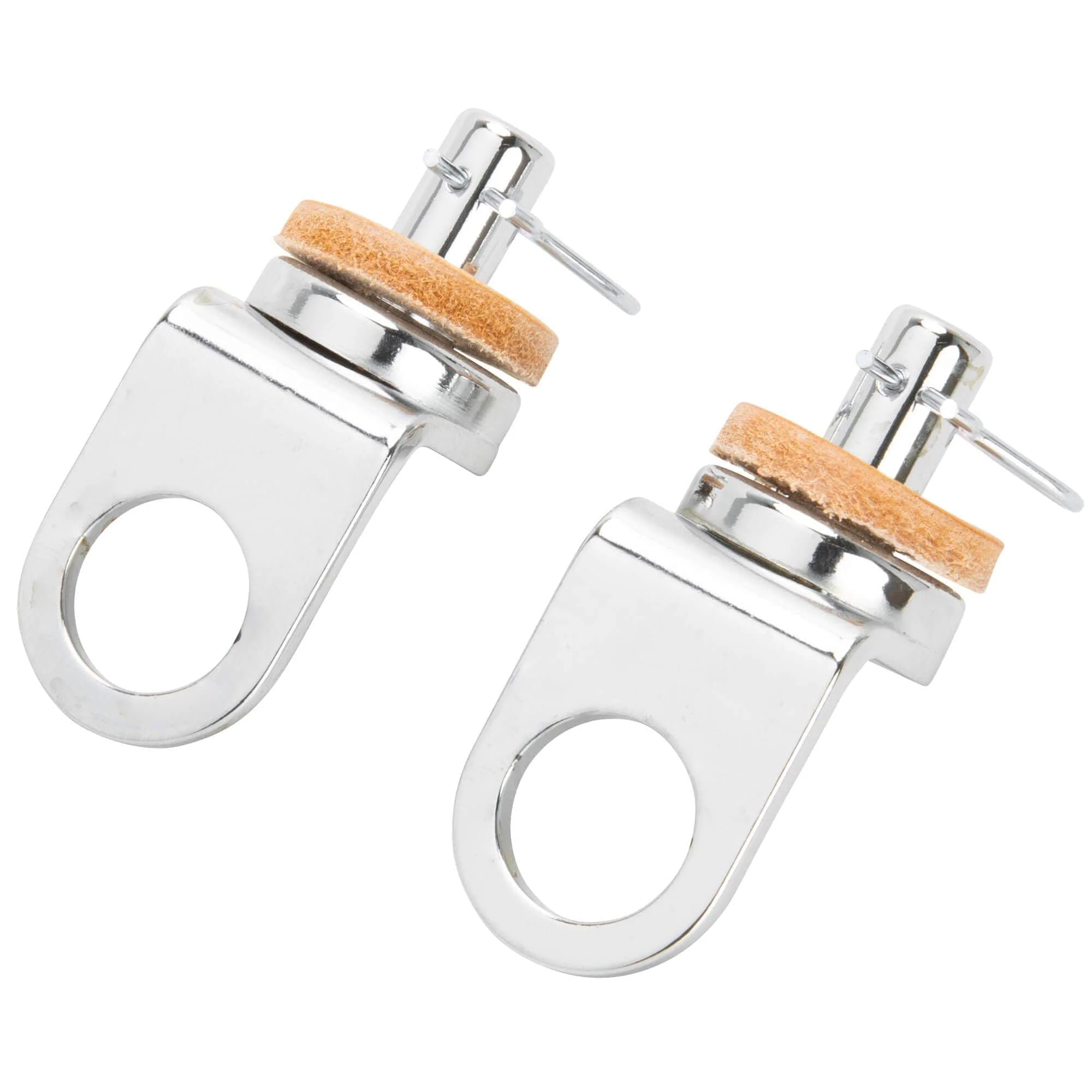 Chrome Solo Seat Bolt-On Spring Mounts for Harley-Davidson Swingarm Frames 1958 - 1985 - Image 4