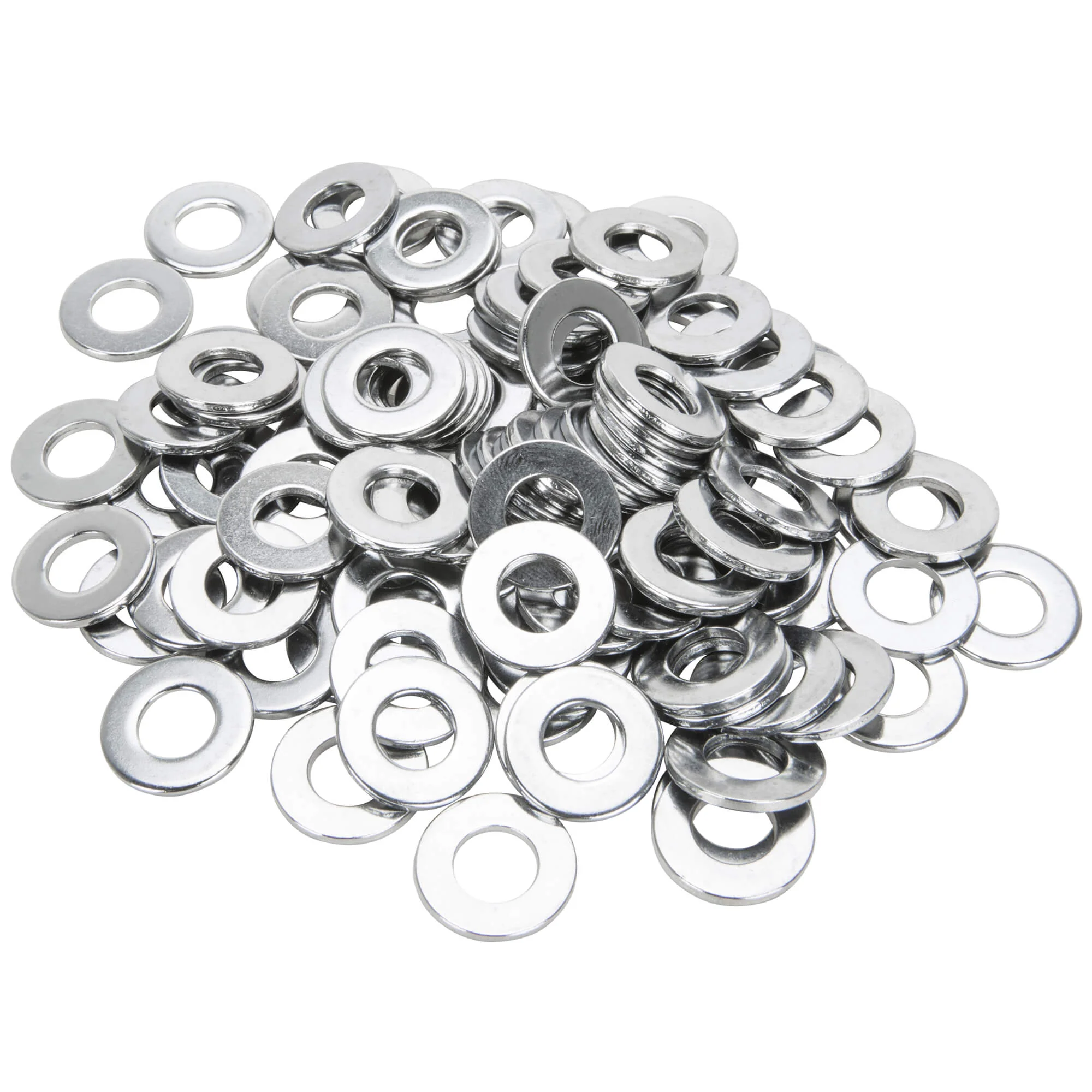 #10MM-F-100 10mm Flat Washers - Bag of 100 - Chrome Plated