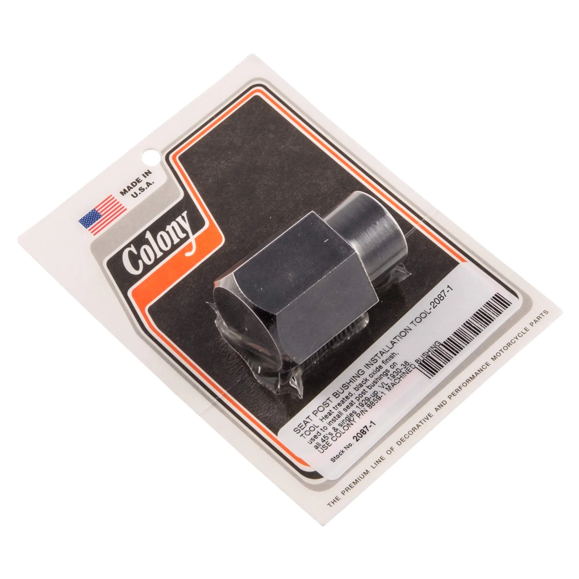 #2087-1 Seat Post Bushing Installation Tool 1929-Up Harley-Davidson 45 Singles 1930-1935 VL - Parkerized