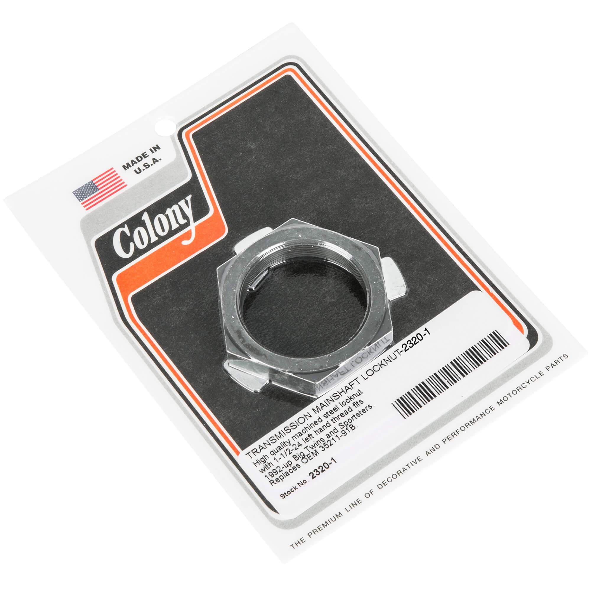 #2320-1 Transmission Mainshaft Lock Nut 1992-Up Harley-Davidson Big Twin/Sportsters - Image 2