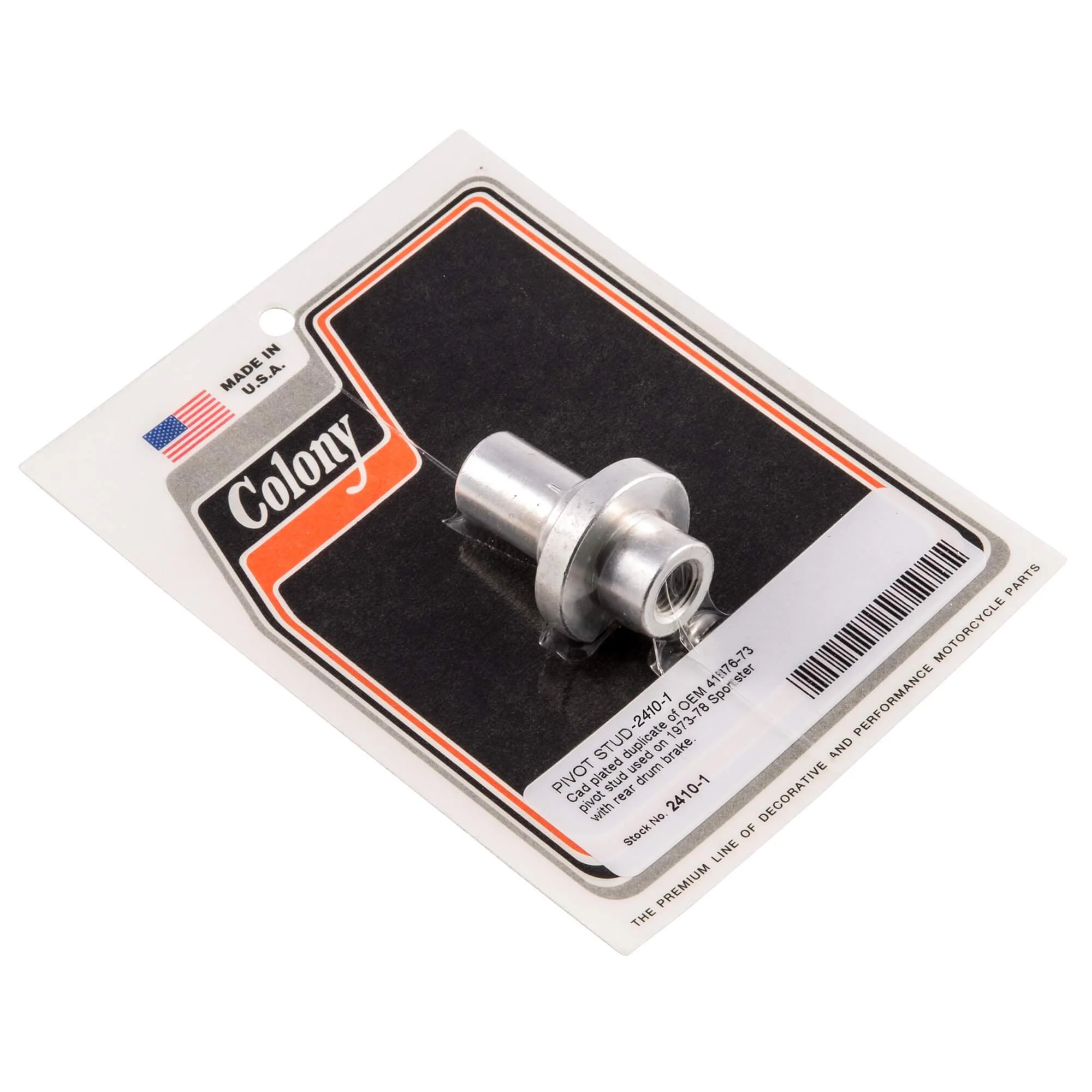#2410-1 Pivot Stud 1973-1978 Harley-Davidson Sportster - CAD Plated