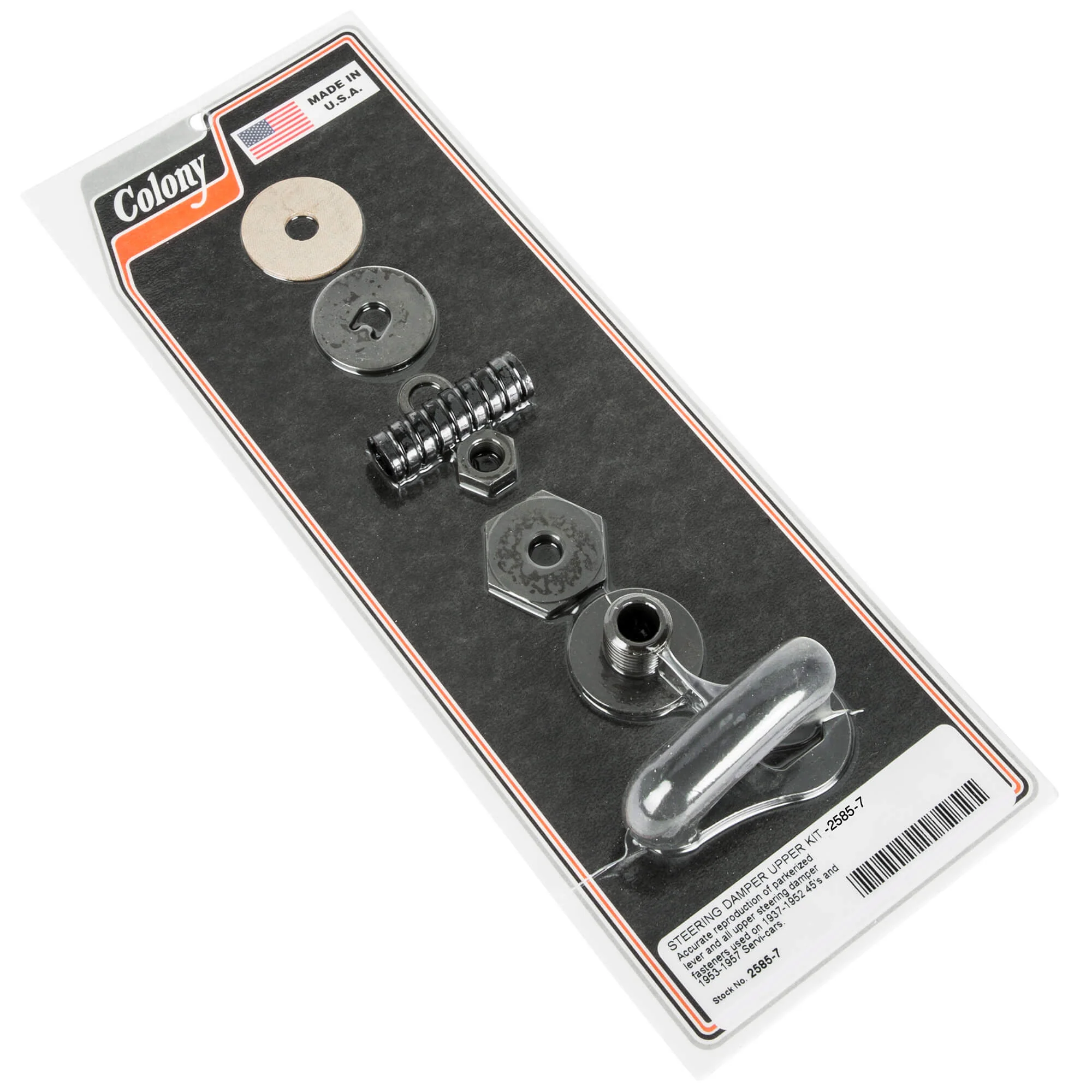 #2585-7 Steering Damper Upper Kit 1937-1957 Harley-Davidson 45s 1953-1957 Servi-car - Parkerized