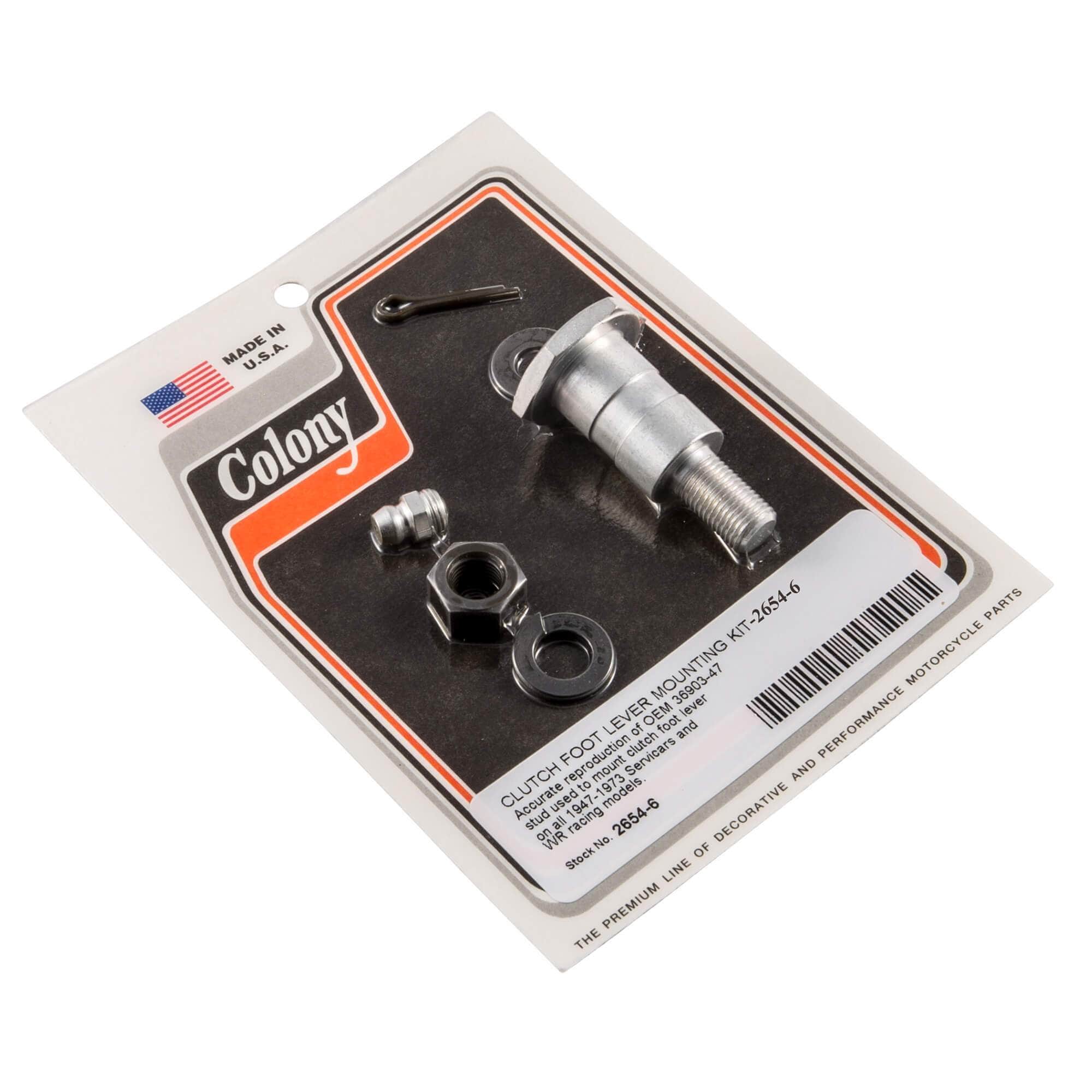 #2654-6 Clutch Foot Lever Mounting Kit 1947-1973 Harley-Davidson Servi-car and WR Racing Models