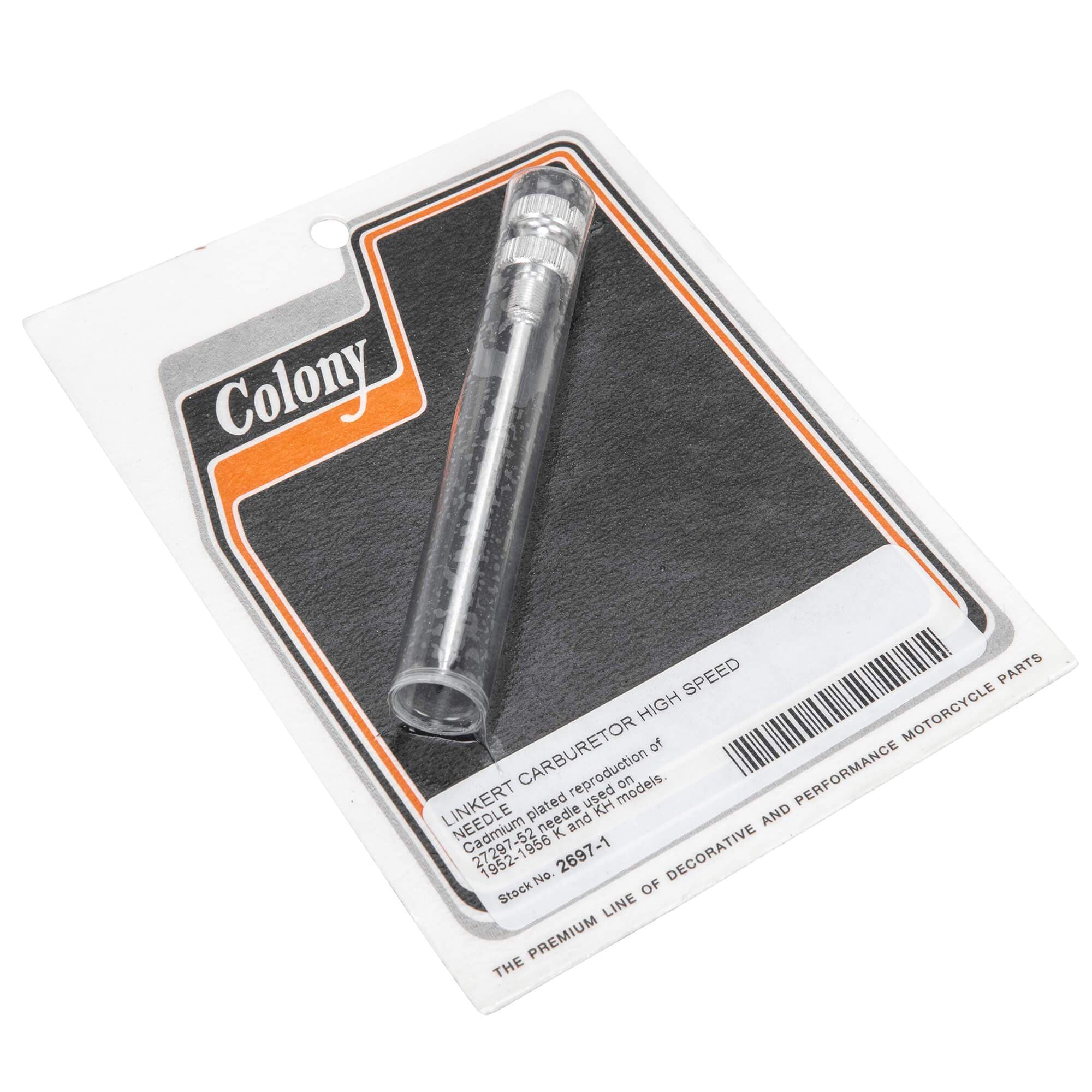 #2697-1 Linkert High Speed Needle 1952-1956 Harley-Davidson K/KH - CAD Plated