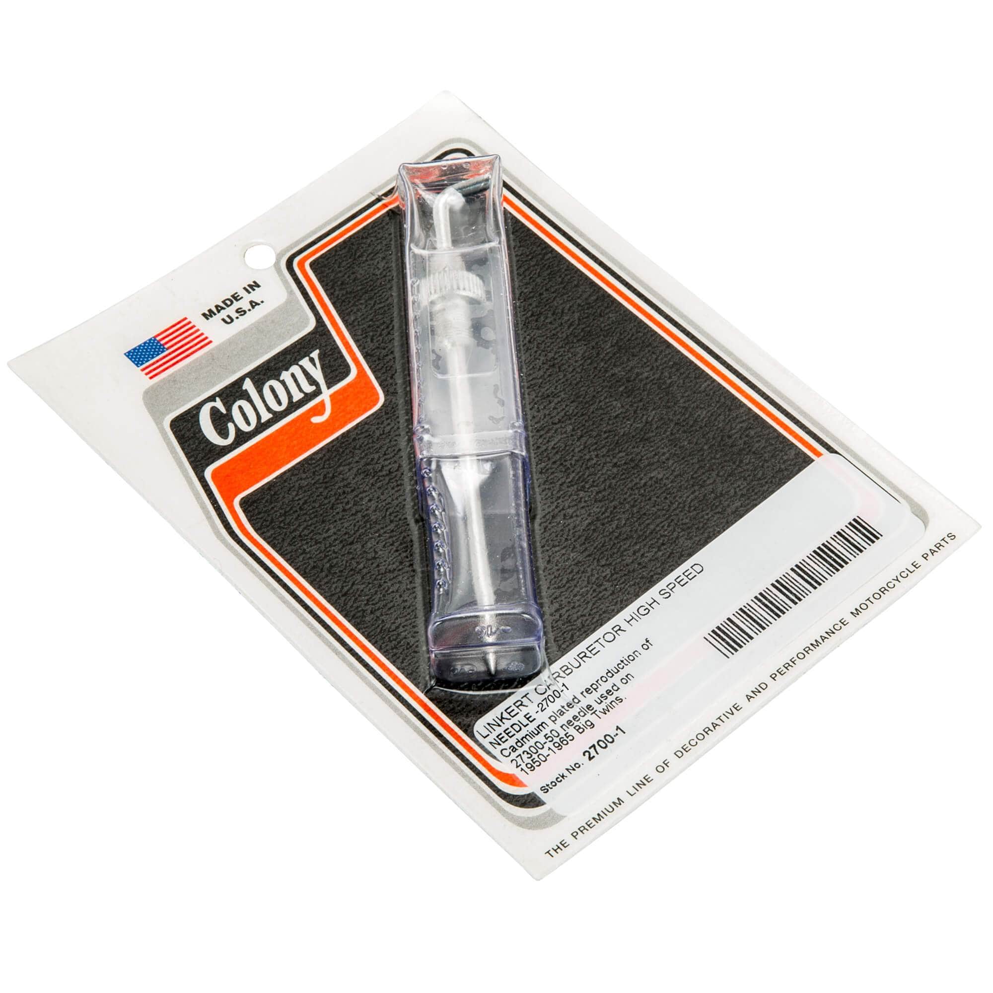 #2700-1 Linkert High Speed Needle 1950-1965 Harley-Davidson FL - CAD Plated