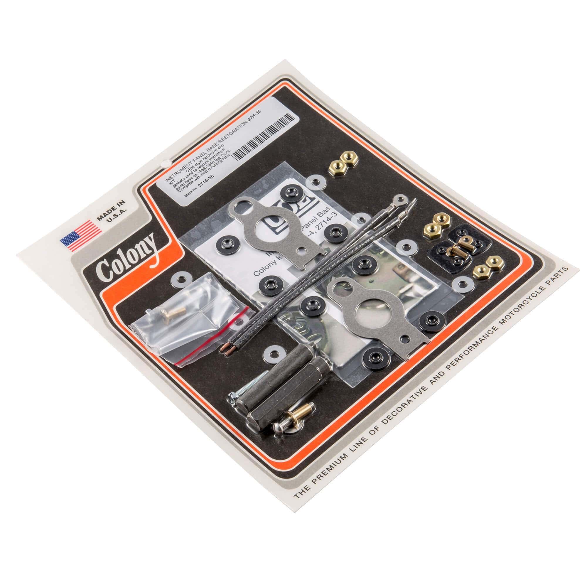 #2714-36 Instrument Panel Base Restoration Kit 1939-1946 Harley-Davidson Big Twins