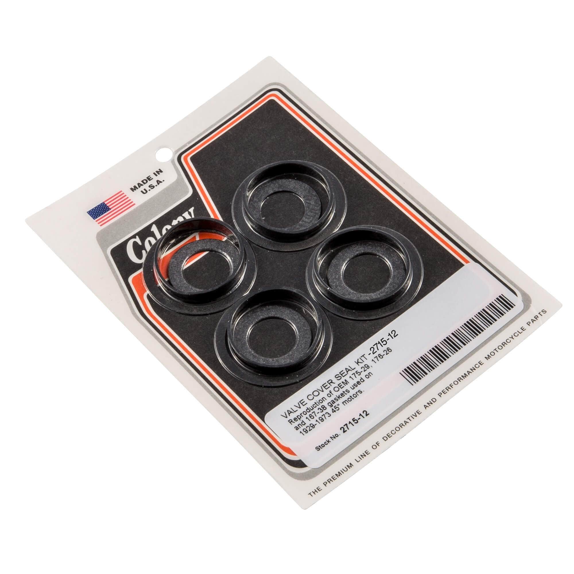 #2715-12 Valve Cover Seal Kit 1929-1973 Harley-Davidson 45s