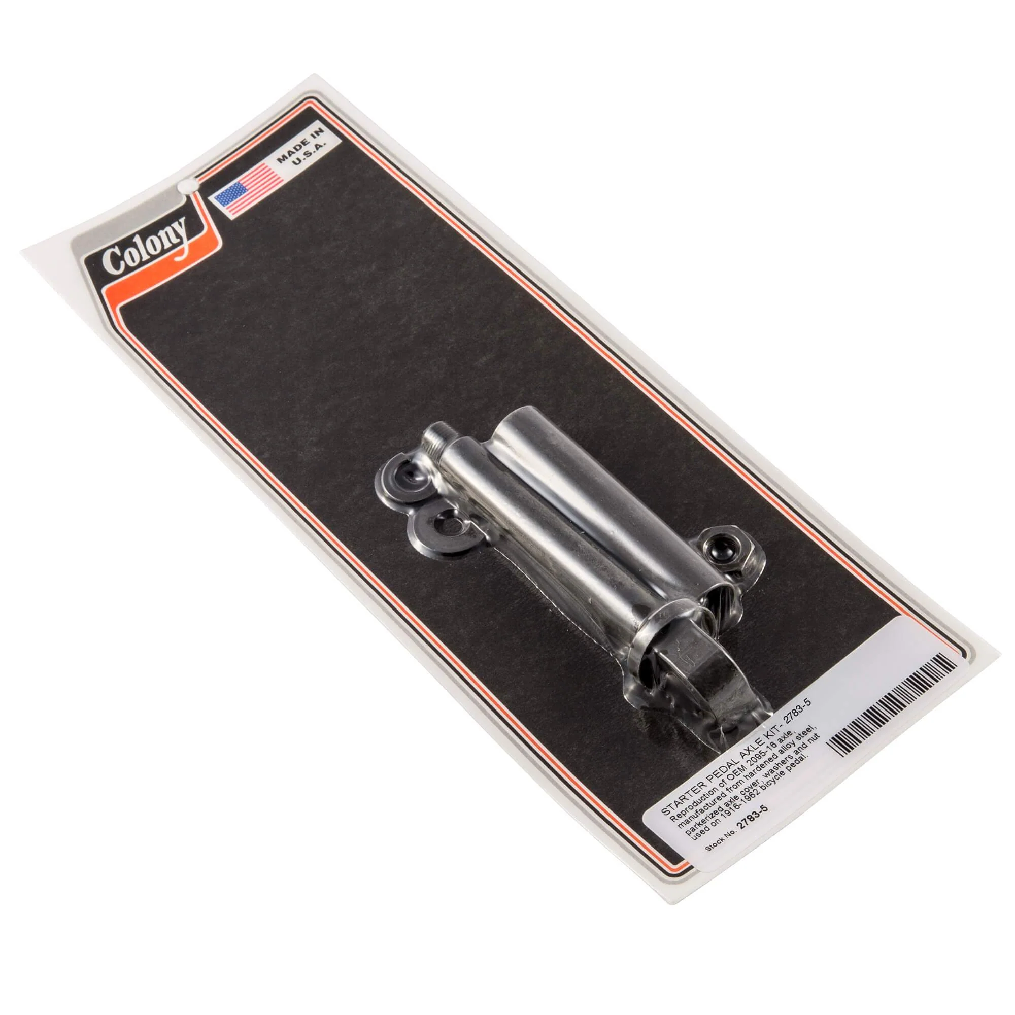 #2783-5 Starter Pedal Axle Kit 1916-1962 Harley-Davidson - Parkerized