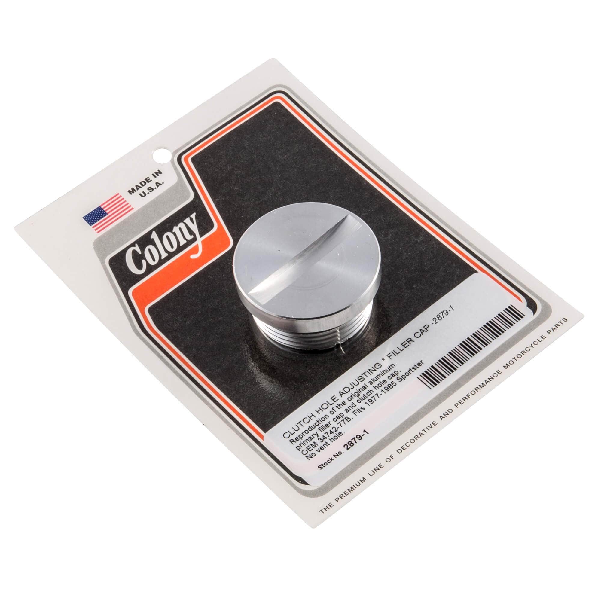 #2879-1 Clutch Hole Adjusting Filler Cap 1977-1985 Harley-Davidson Sportster