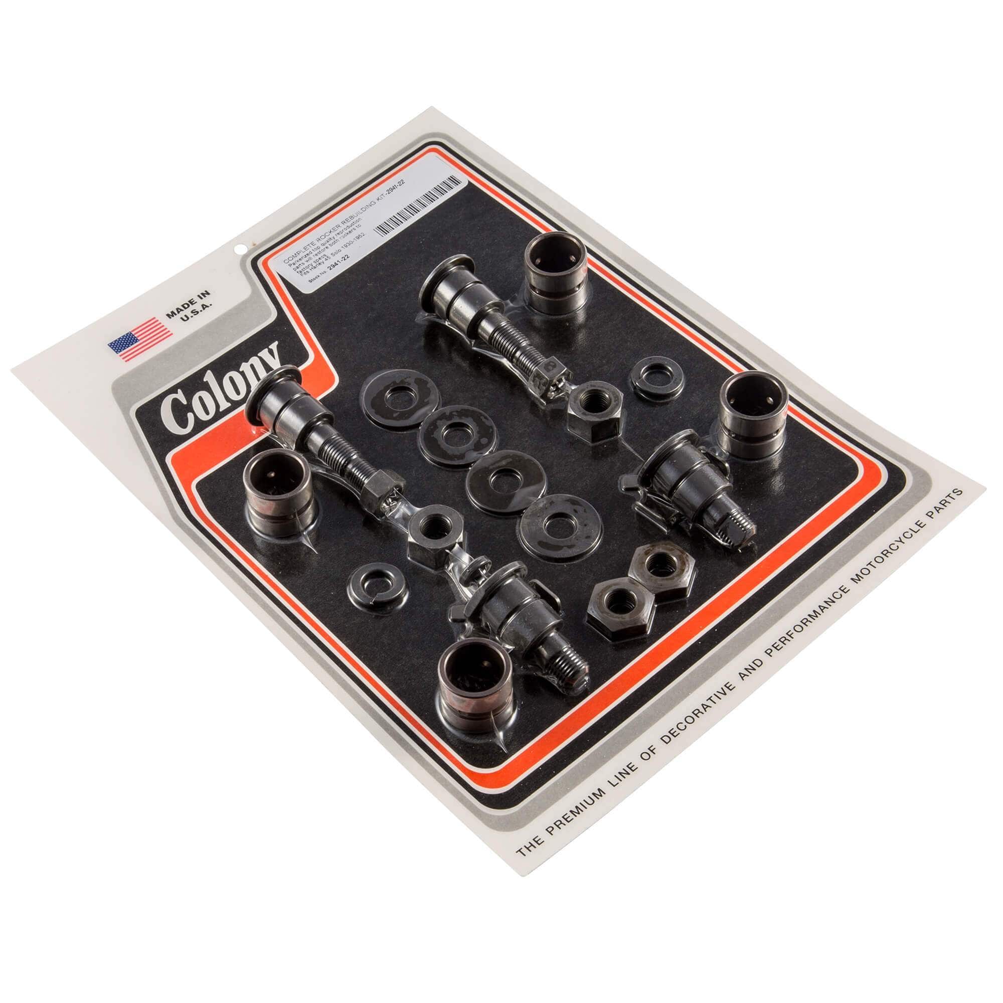 #2941-22 Complete Springer Rocker Rebuild Kit 1930-1952 Harley-Davidson 45 Solo - Parkerized