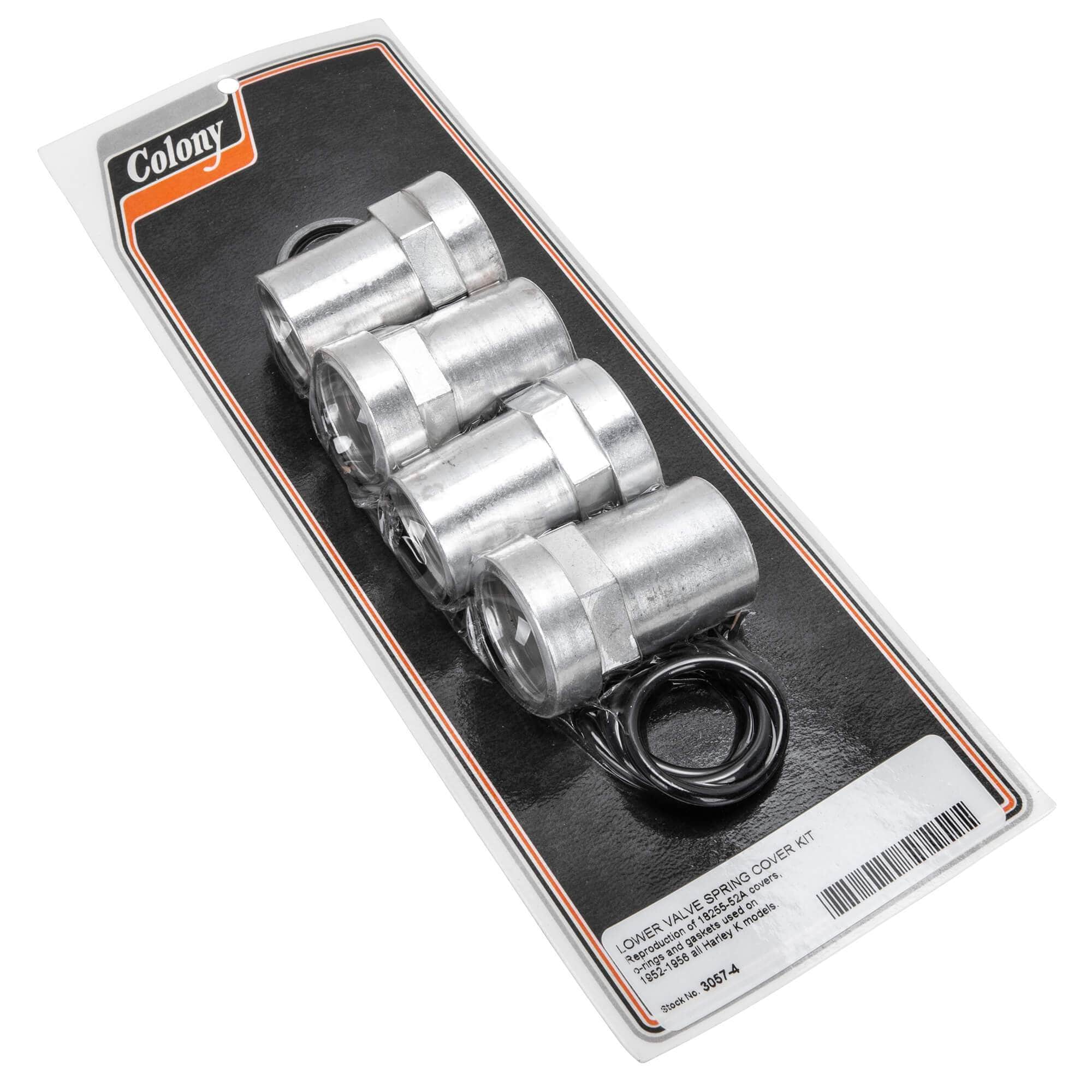 #3057-4 Lower Valve Spring Cover Kit 1952-1956 Harley-Davidson K Models