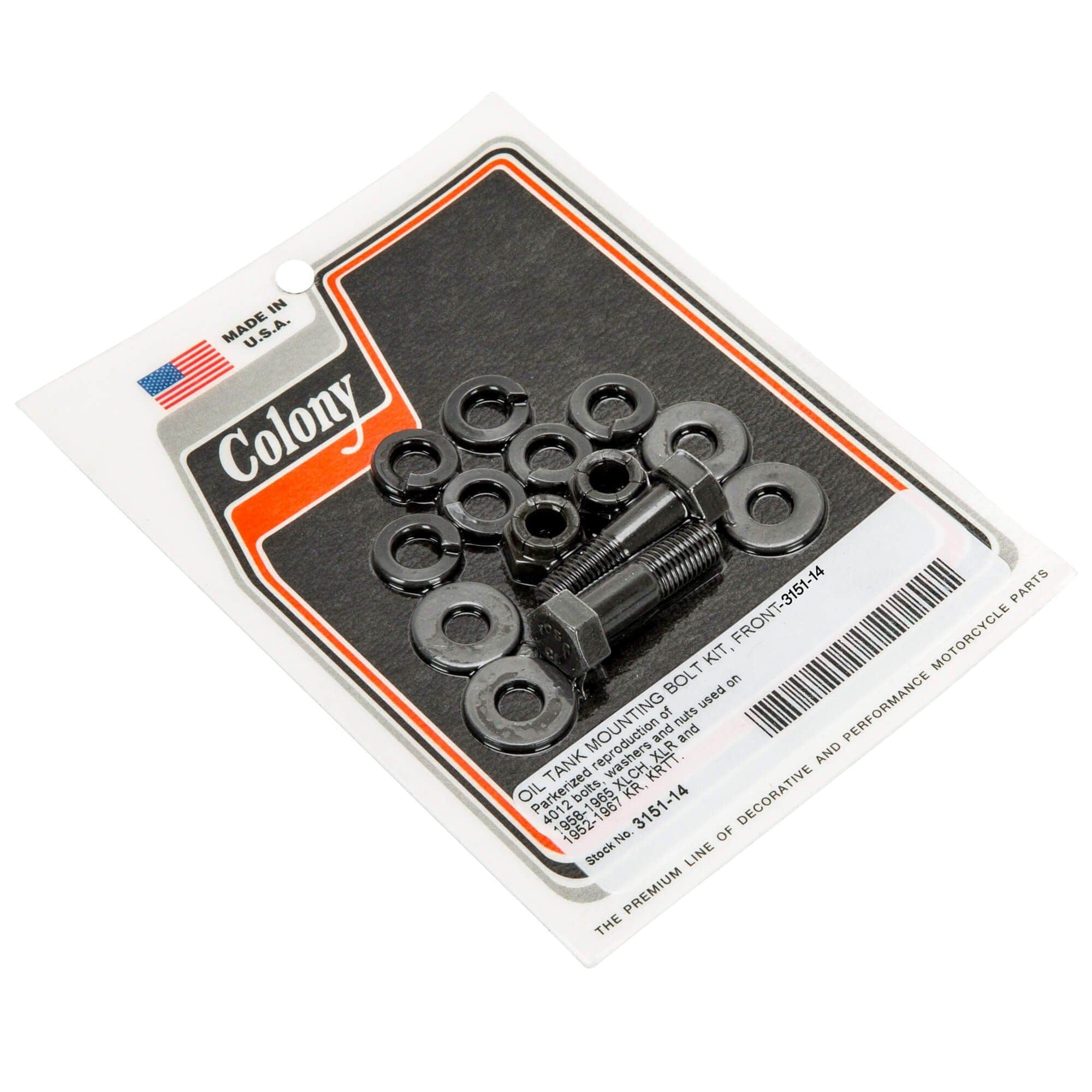 #3151-14 Oil Tank Mount Kit 1958-1967 Harley-Davidson Sportster XL - Parkerized