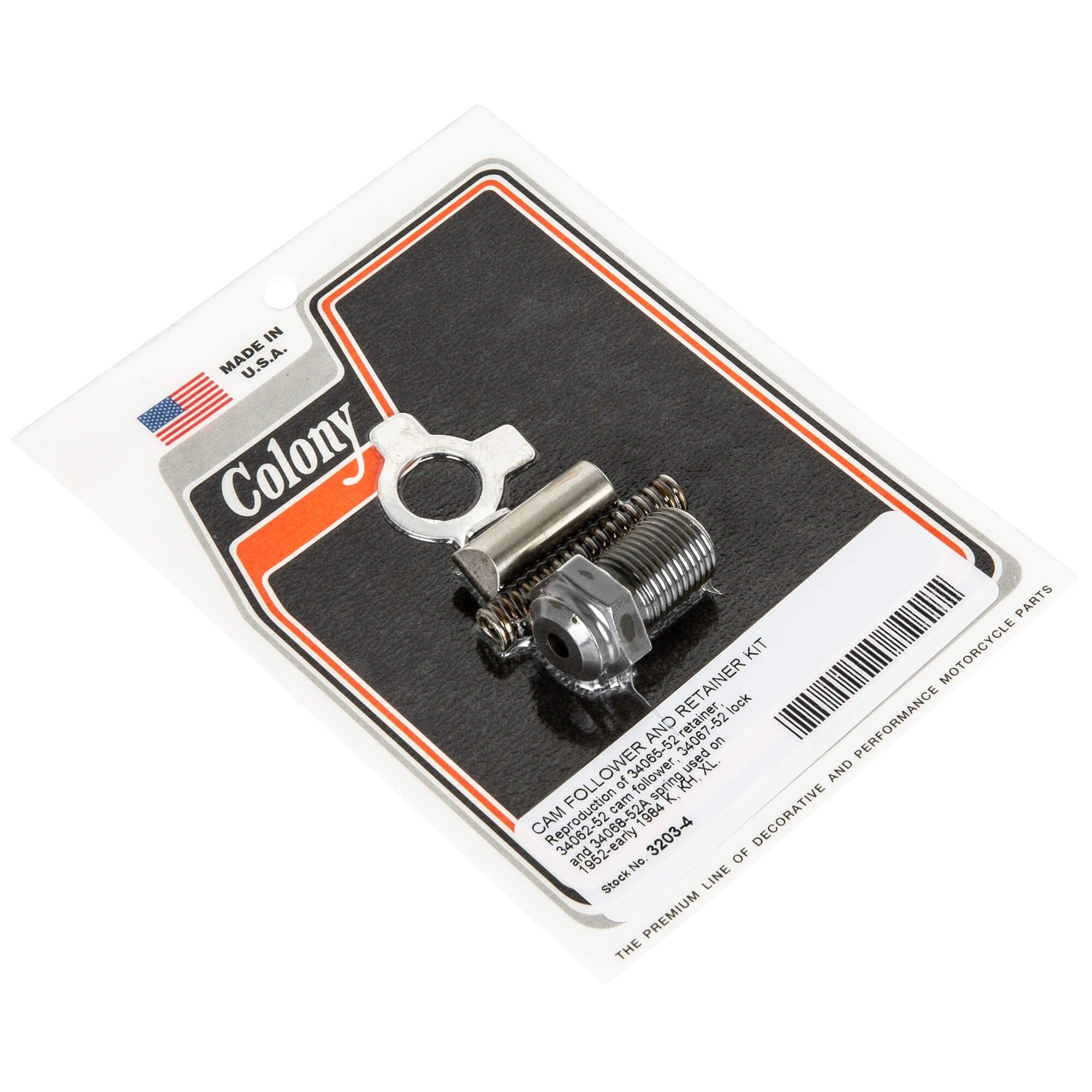 #3203-4 Cam Follower Retainer Kit 1970-E1978 Harley-Davidson FL 1971-E1978 FX/XL