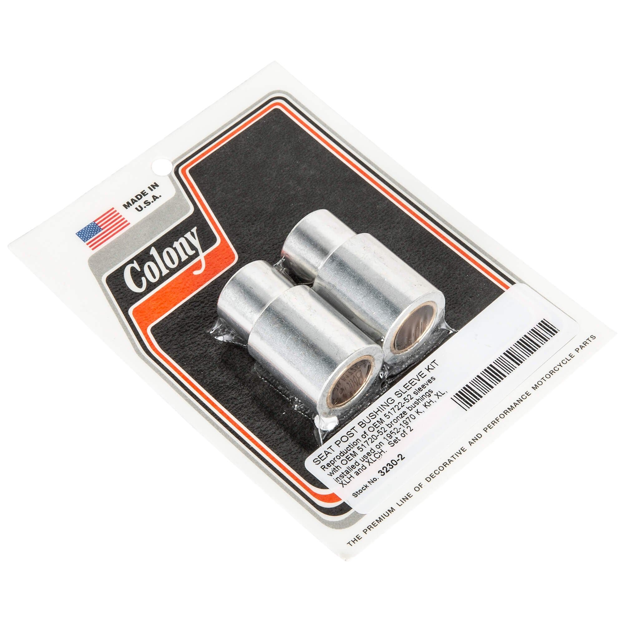 #3230-2 Seat Post Bushing Sleeve Kit 1952-1970 Harley-Davidson K/KH/XL/XLH/XLCH