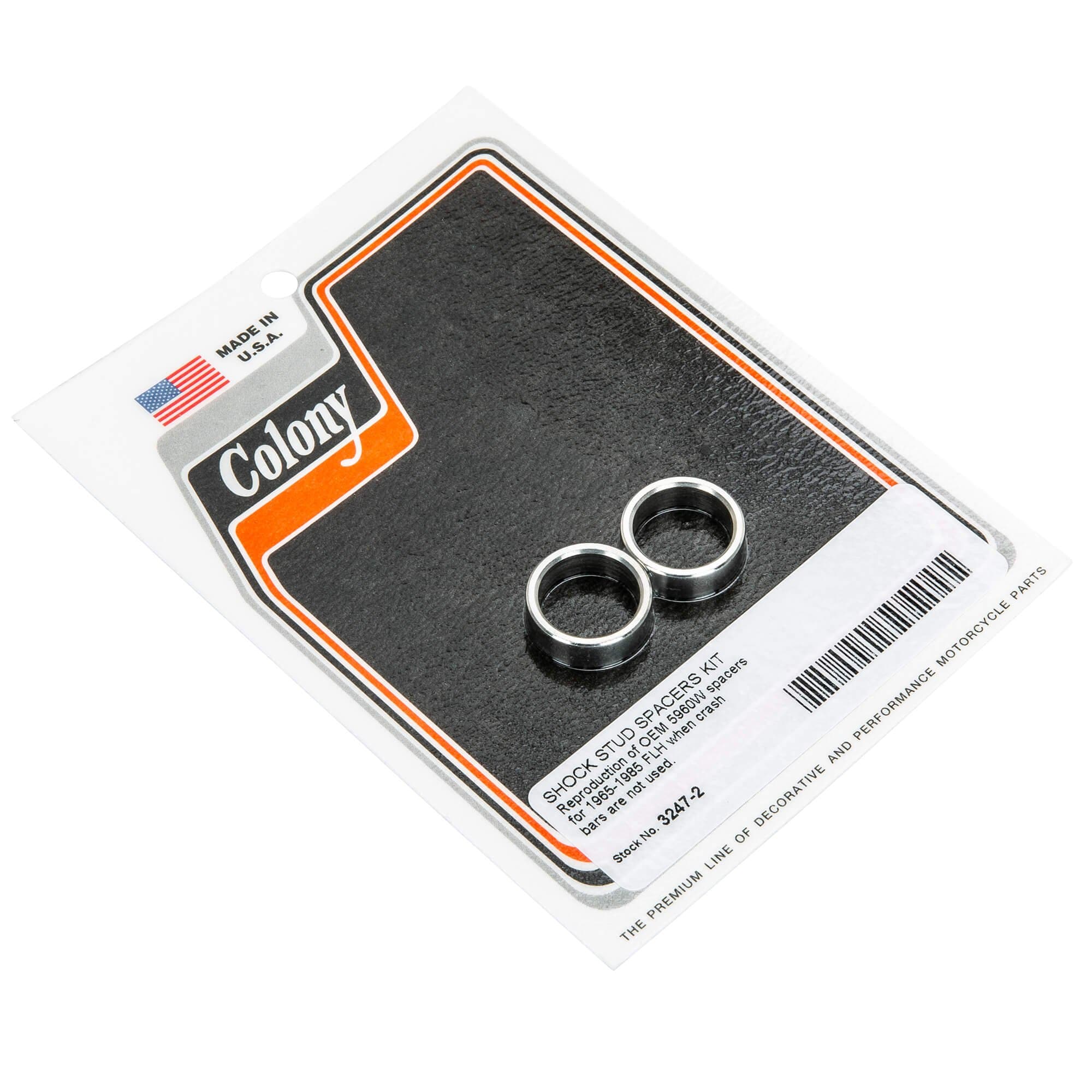 #3247-2 Shock Stud Spacer Kit 1965-1985 Harley-Davidson FLH