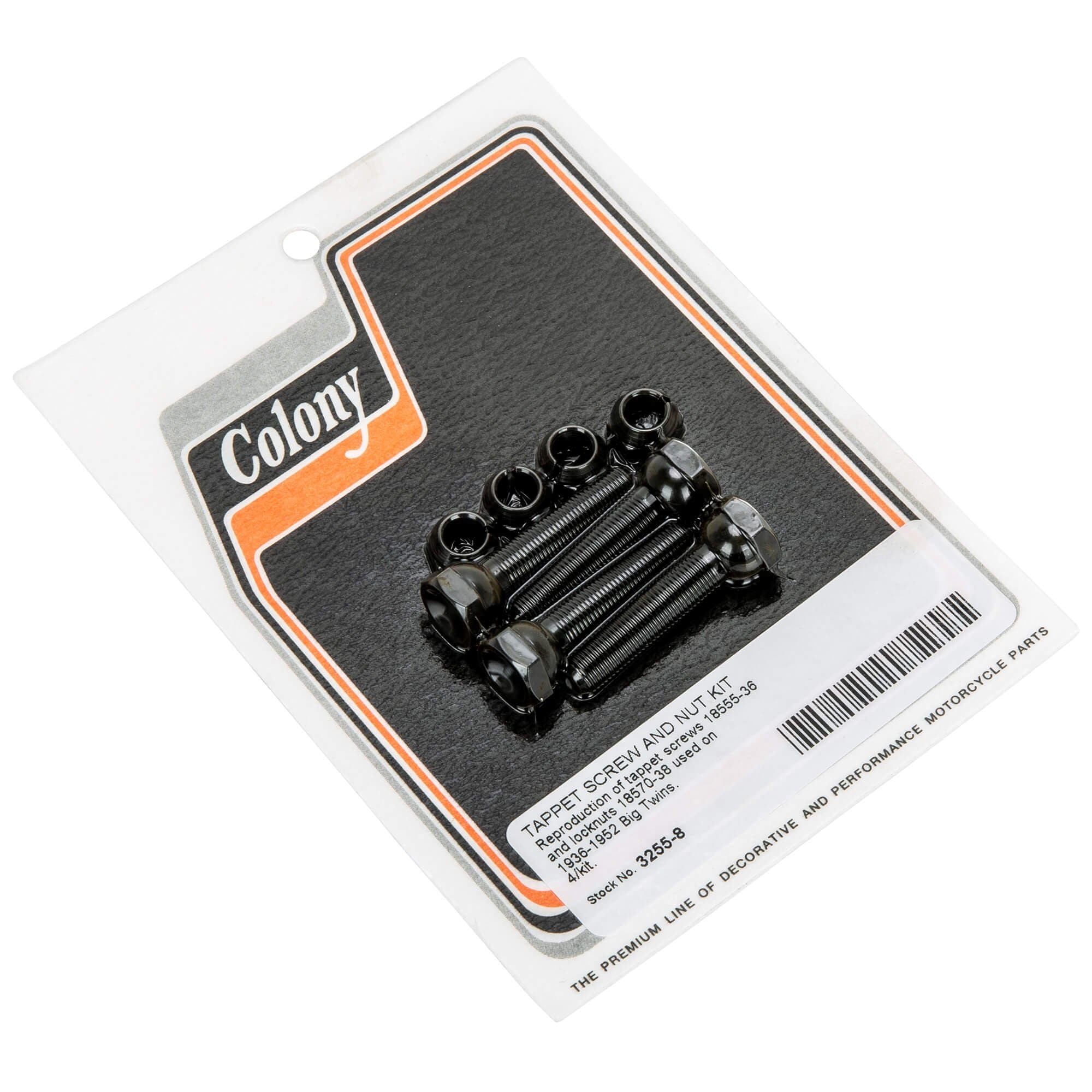 #3255-8 Tappet Screw & Nut Kit 1936-1952 Harley-Davdison Big Twins