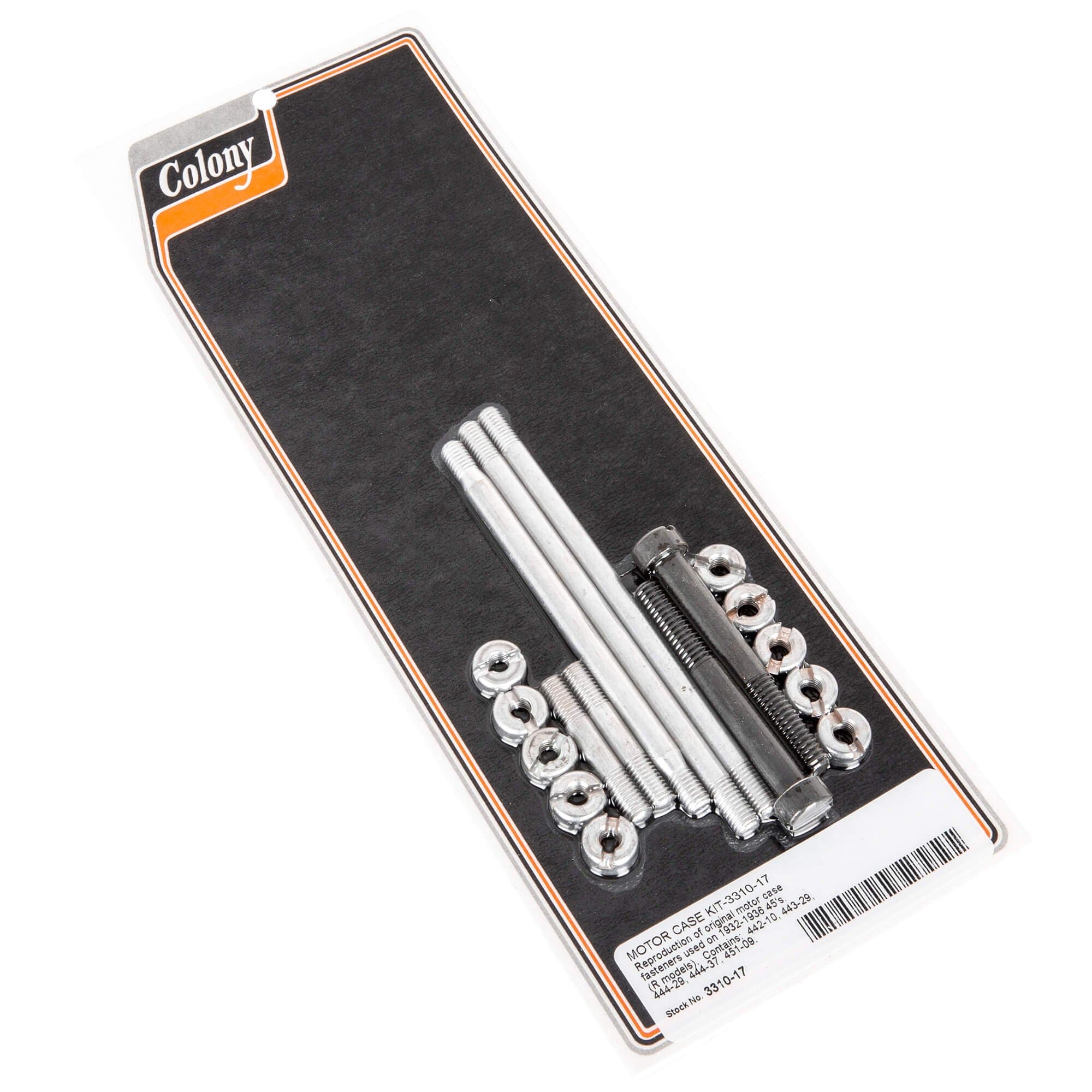 #3310-17 Motor Case Kit 1932-1936 Harley-Davidson 45's - CAD Plated