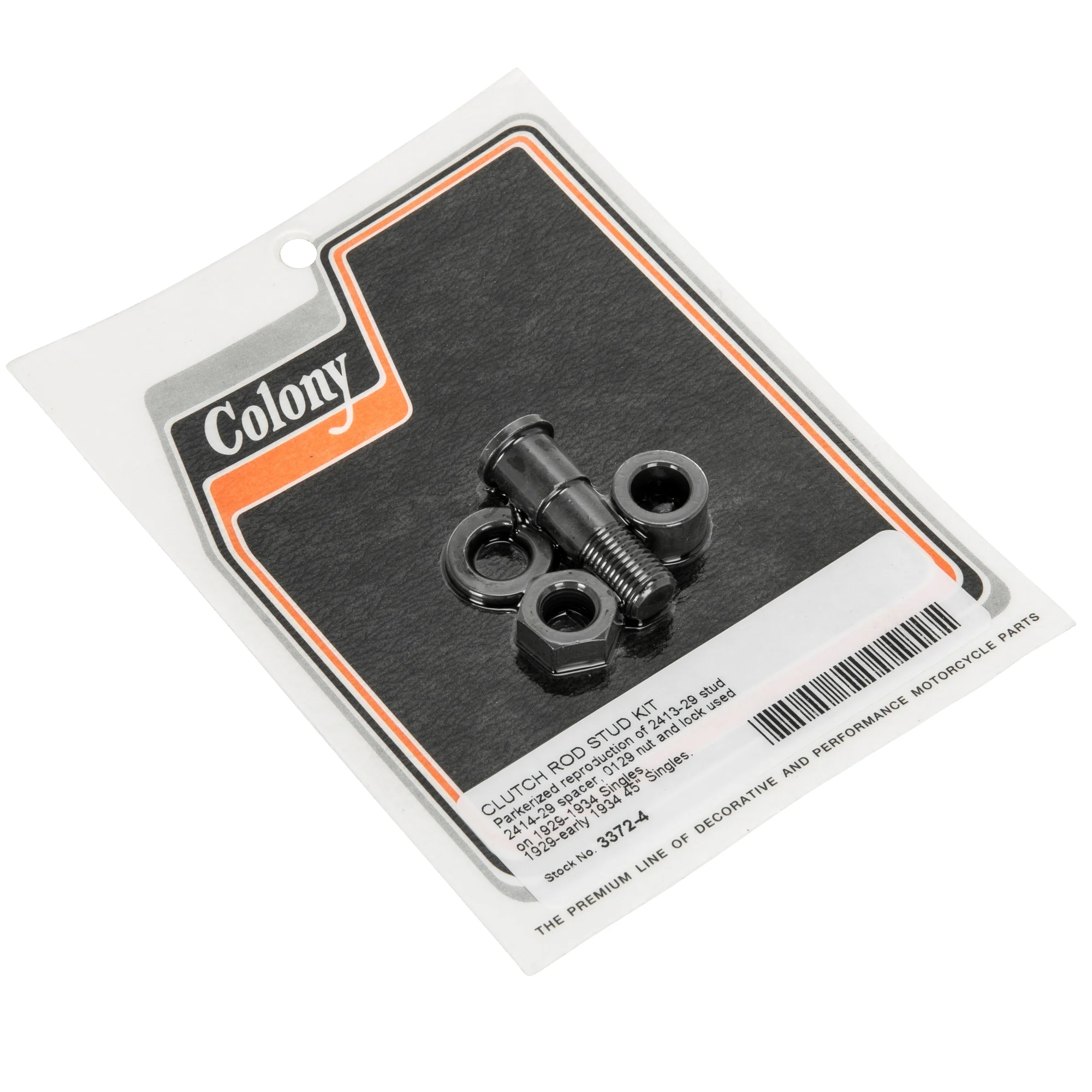 #3372-4 Clutch Rod Stud Kit 1929-1934 Harley-Davidson Singles 1929-E1934 45 Singles - Parkerized