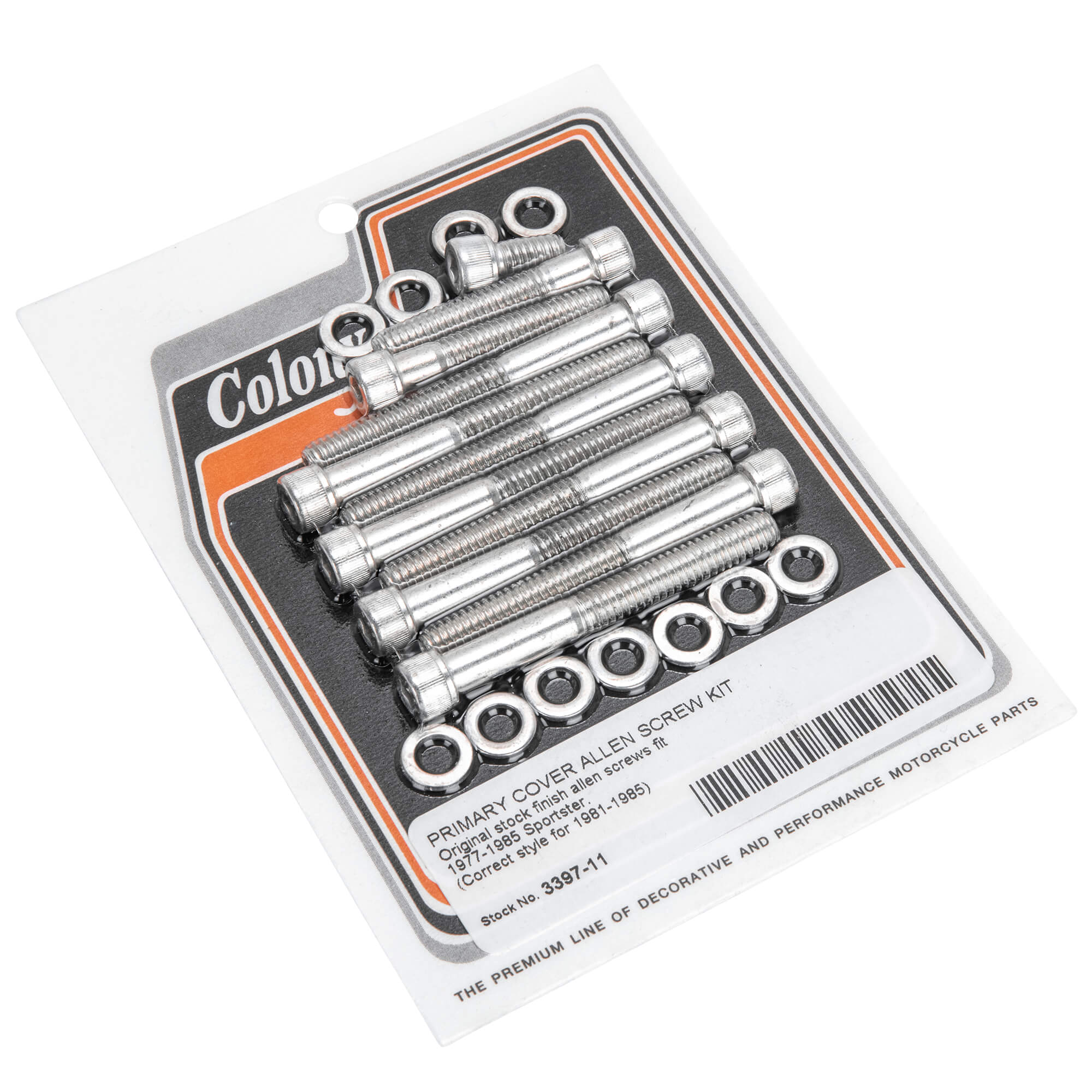 #3397-11 Primary Cover Allen Screw Kit 1977-1985 Harley-Davidson Sportster XL