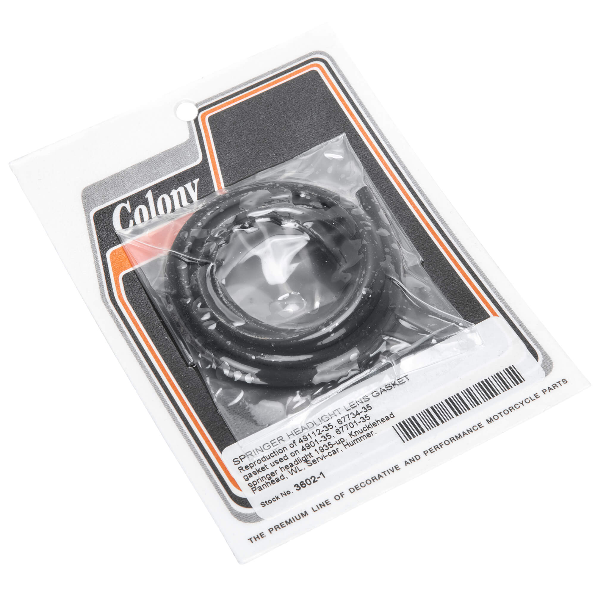 #3602-1 Springer Headlight Lens Gasket 1935-Up Harley-Davidson Knucklehead/Panhead/WL/Servi-car/Hummer