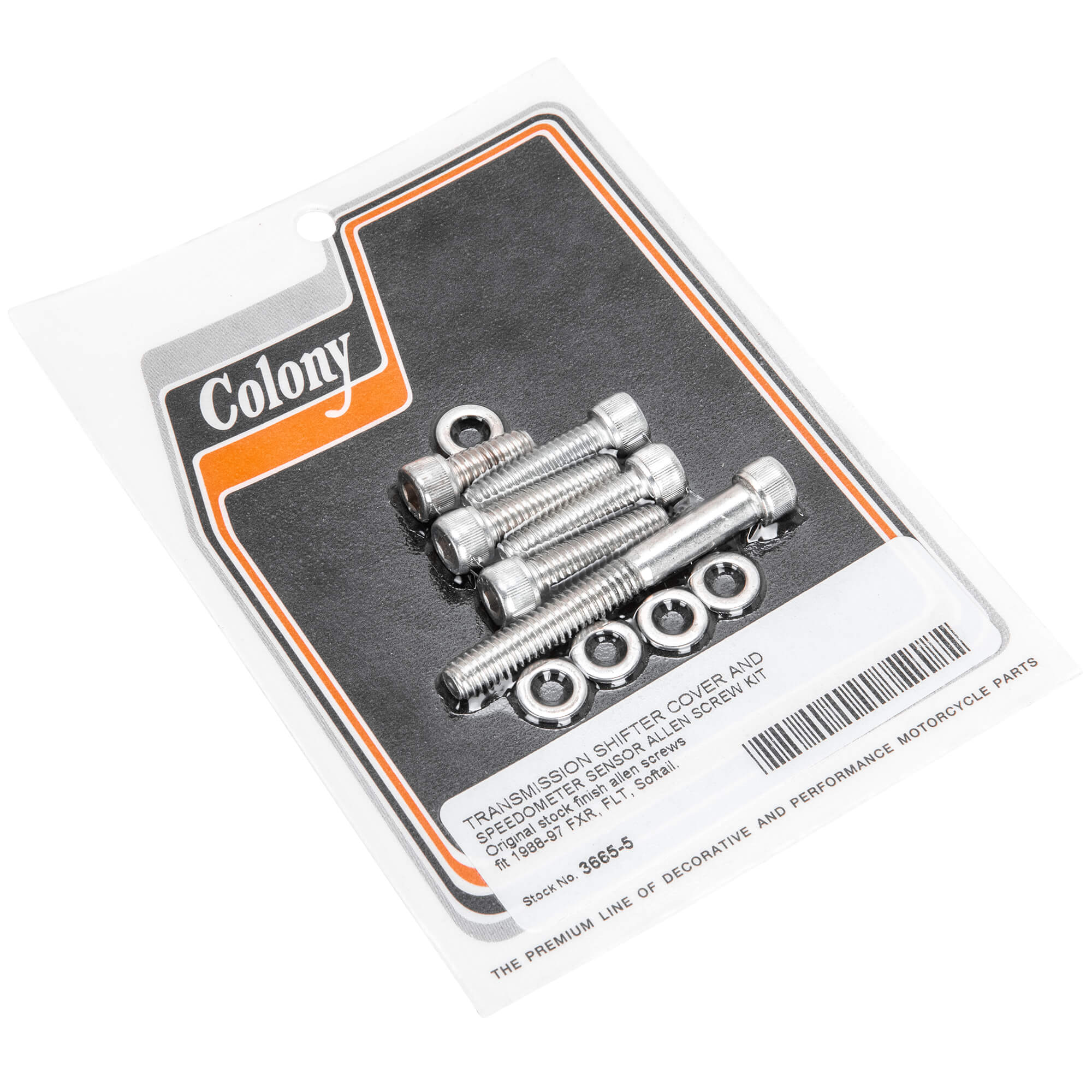 #3665-5 Transmission Shifter Cover & Speedometer Sensor Allen Screw Kit 1987-1997 Harley-Davidson FX/FL/Softail