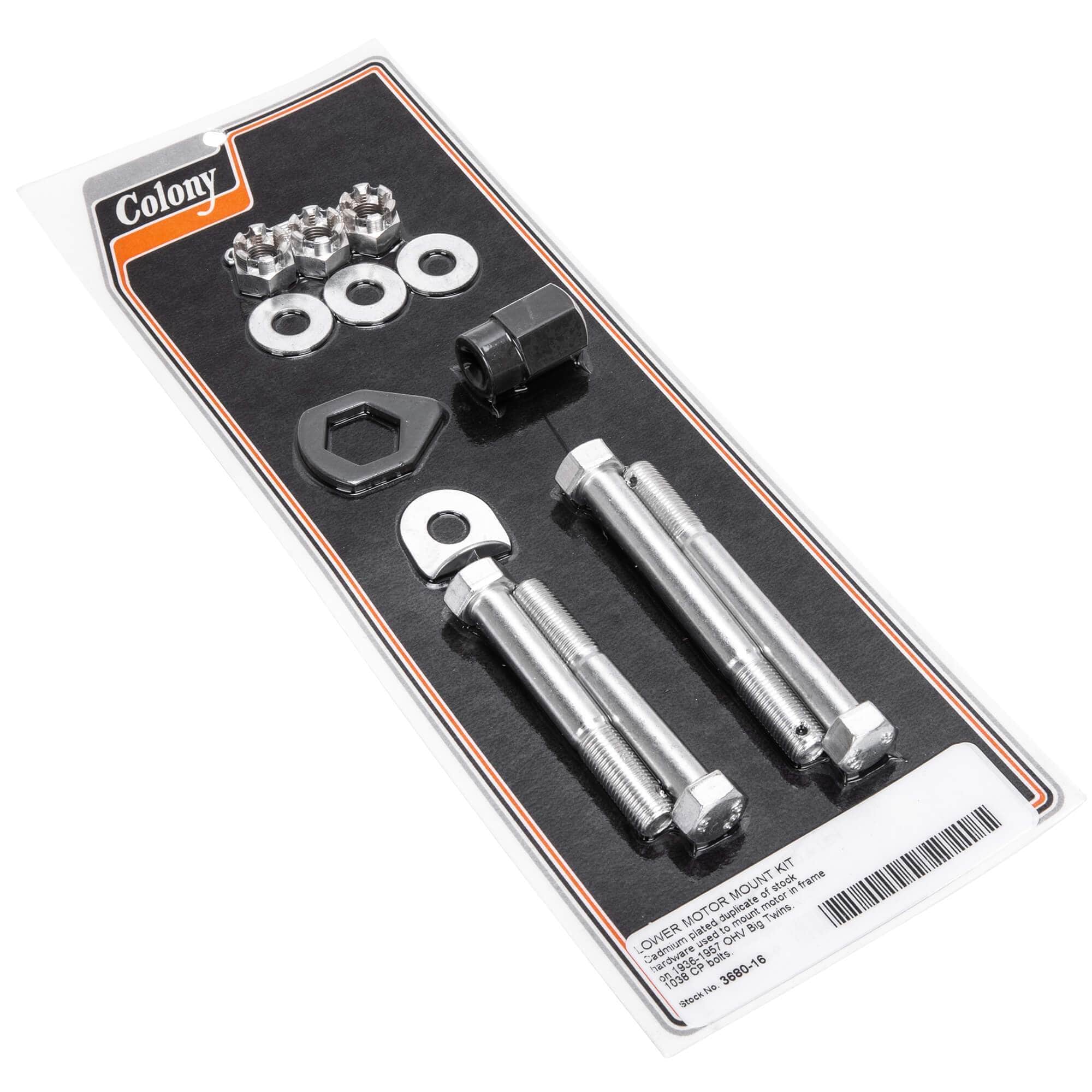 #3680-16 Lower Motor Mount Kit 1936-1957 Harley-Davidson OHV Big Twins - CAD Plated