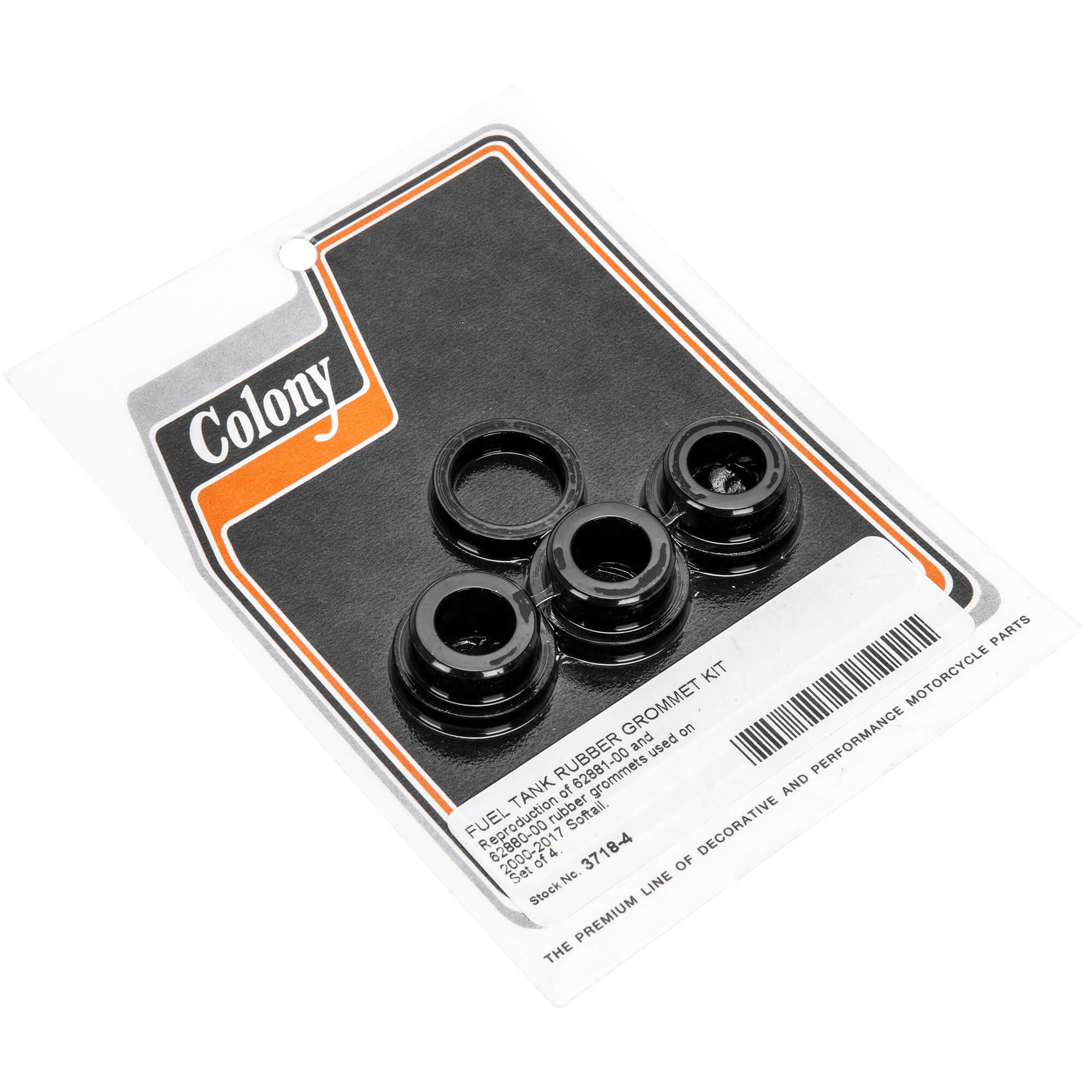 #3718-4 Fuel Tank Rubber Grommet Kit 2000-2017 Harley-Davidson Softails