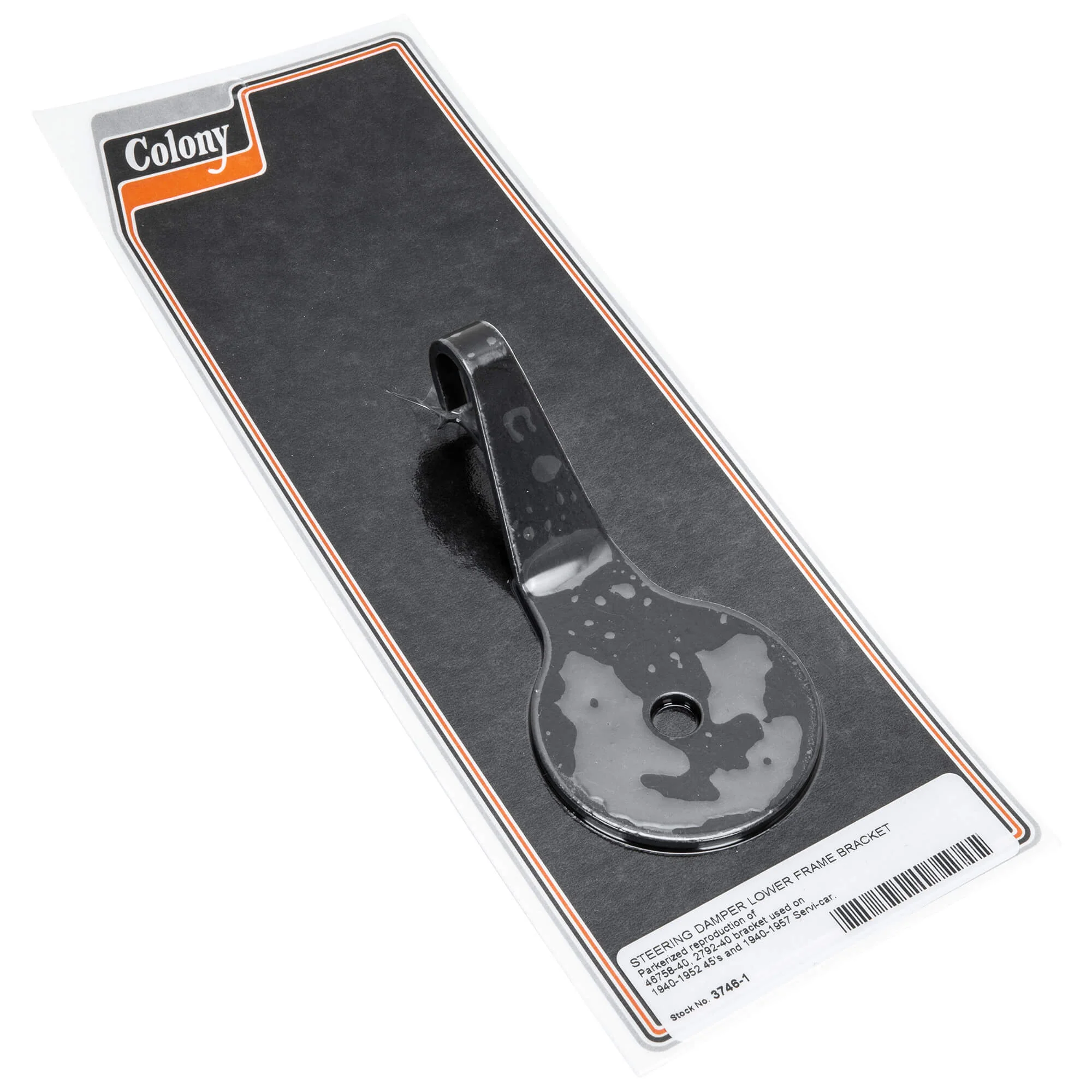 #3746-1 Steering Damper Lower Frame Bracket 1940-1952 Harley-Davidson 45's 1940-1957 Servi-car - CAD Plated