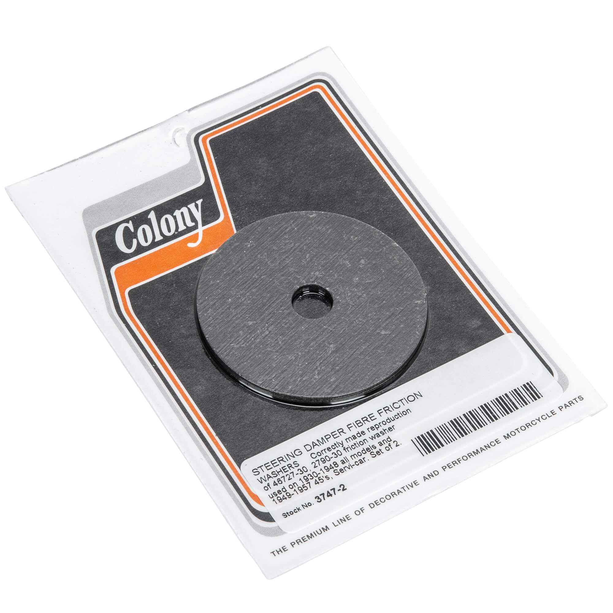 #3747-2 Steering Damper Friction Washers 1930-1948 Harley-Davidson All Models 1949-1957 45's/Servi-car