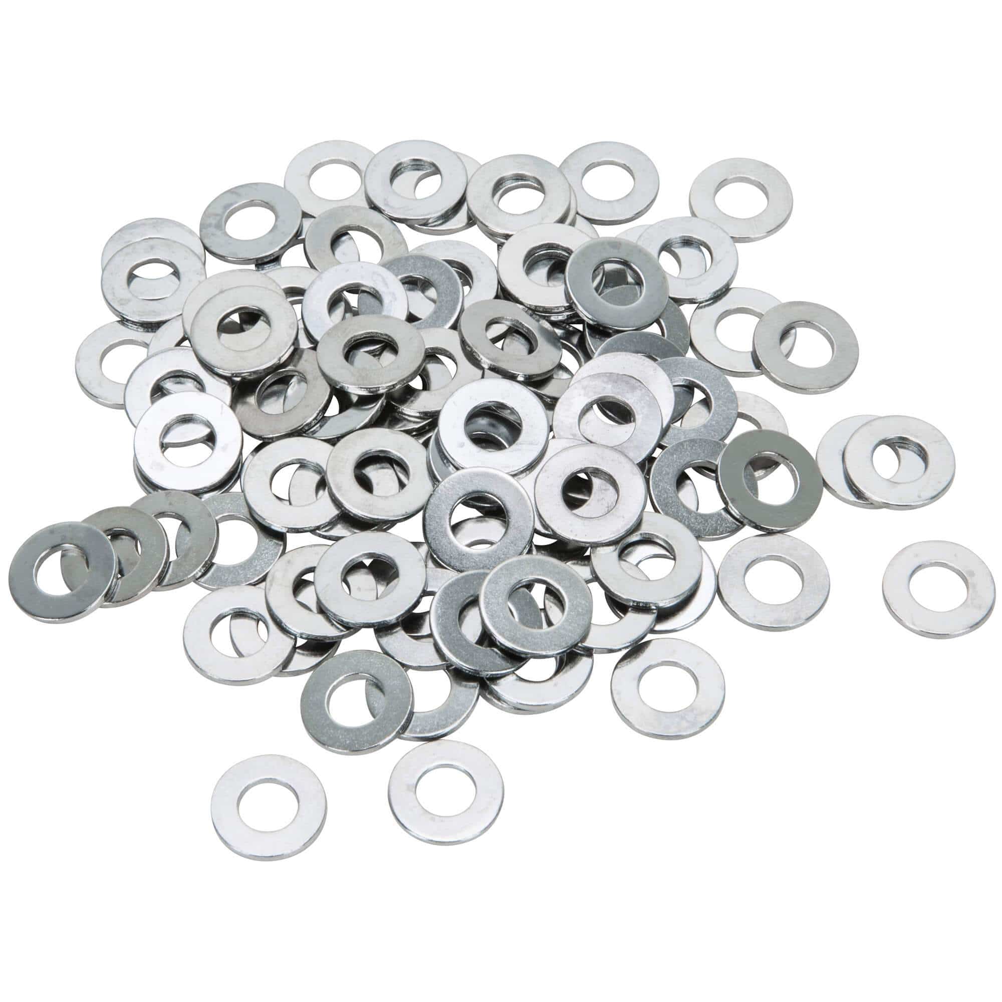 #5/16-F-100 Flat Washers 5/16 inch - Bag of 100 - Chrome Plated
