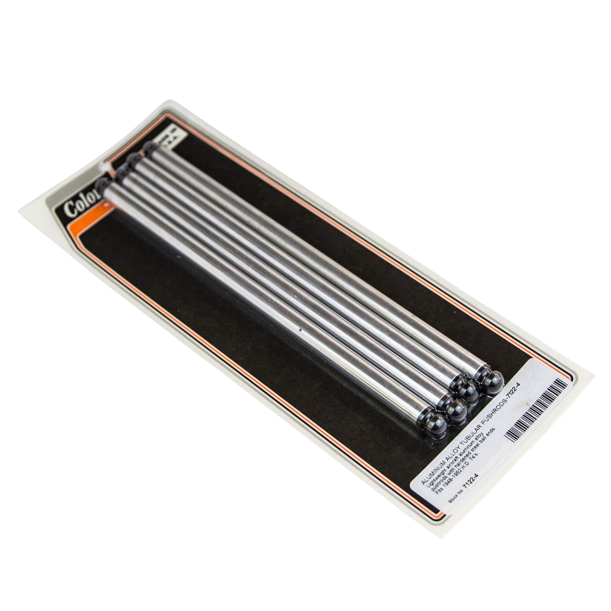 #7122-4 Aluminum Alloy Tubular Pushrods - 1948-1952 Harley-Davidson 74's