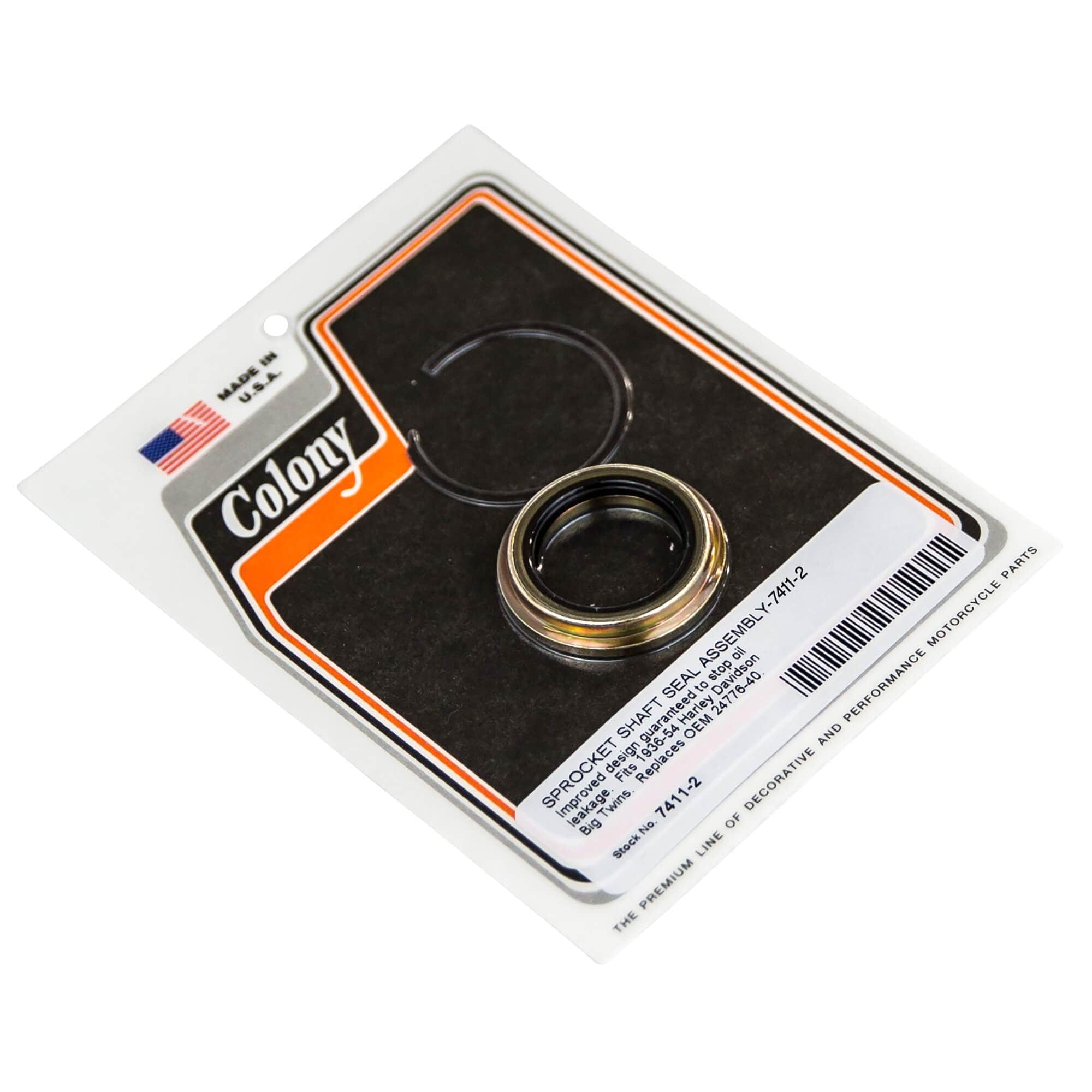 #7411-2 Sprocket Shaft Seal Assembly Replaces 1936-1954 Harley-Davidson Big Twins