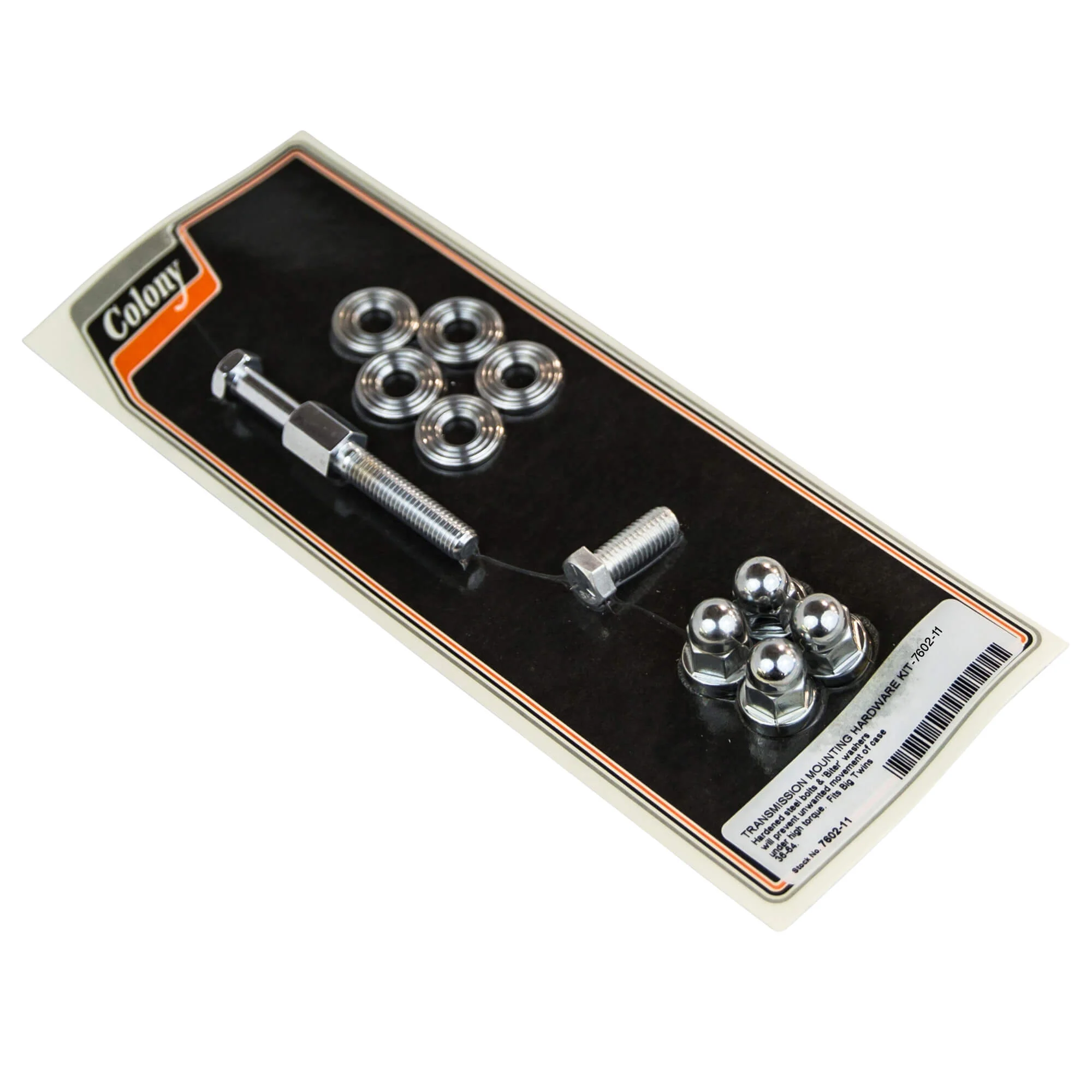 #7602-11 Transmission Mounting Hardware Kit 1936-1964 Harley-Davidson Big Twins - Chrome Plated