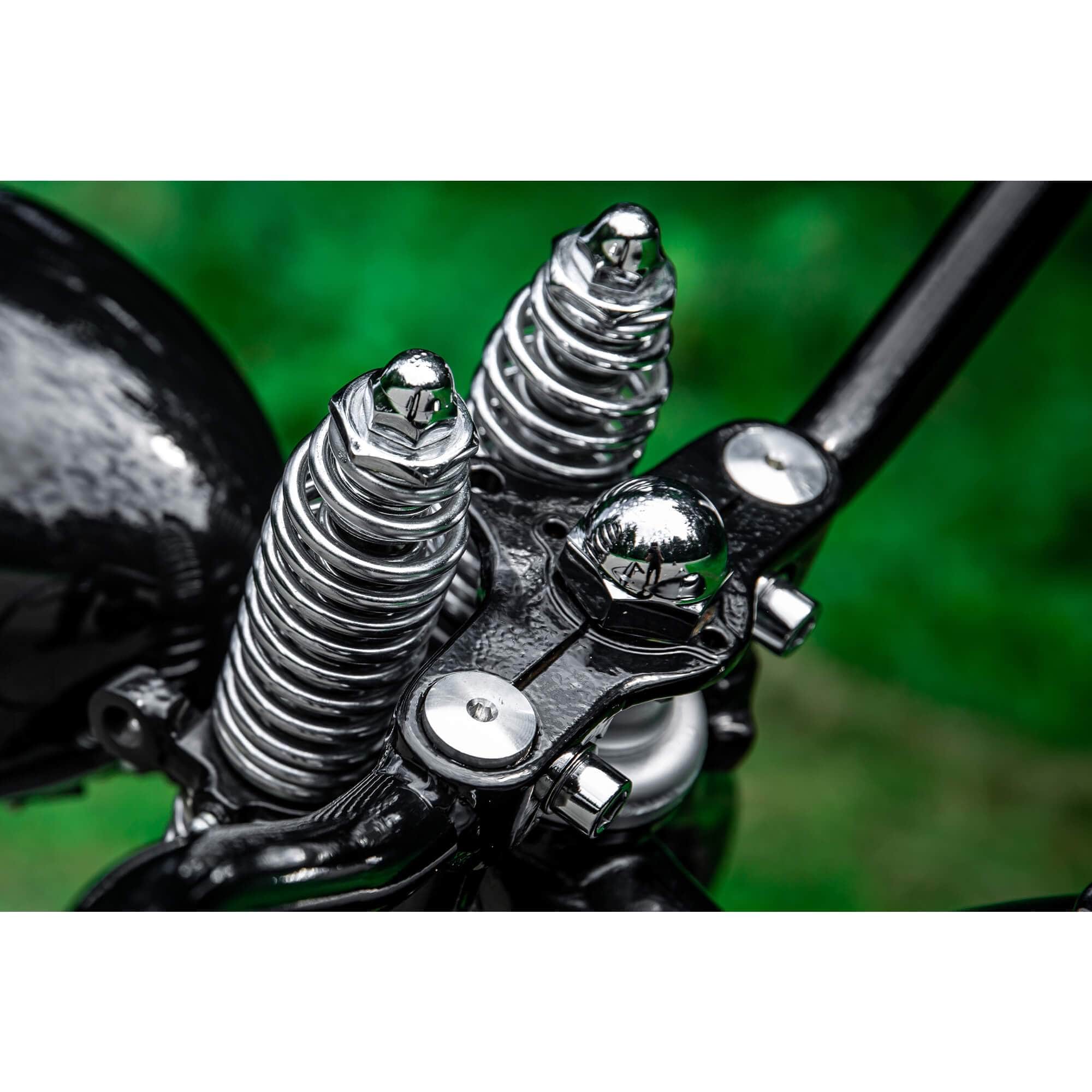 #8008-1 Acorn Stem Nut Fits Harley-Davidson 45 Springers - Chrome Plated - Image 2