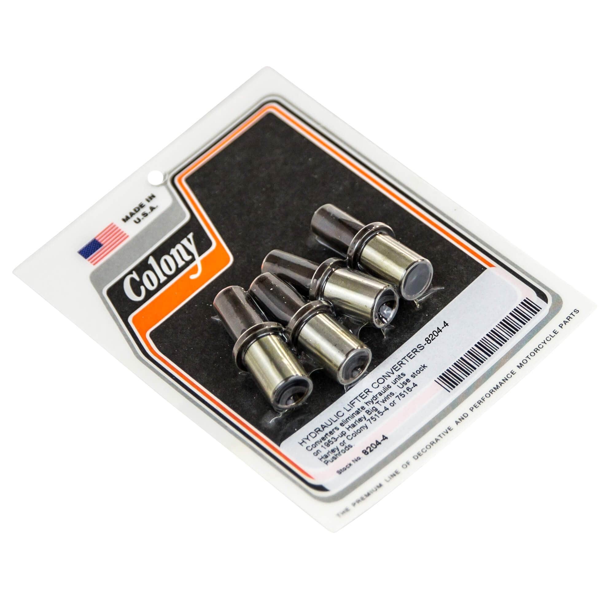 #8204-4 Hydraulic Lifter Converters Eliminate Hydraulic Units 1953-Up Harley-Davidson Big Twins