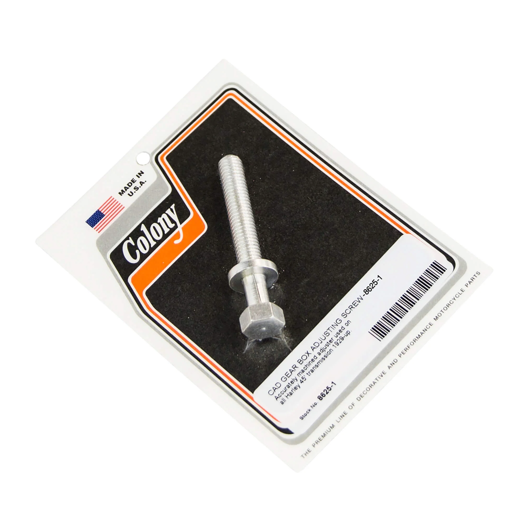 #8625-1 Gear Box Adjusting Screw 1929-Up Harley-Davidson 45's - CAD Plated