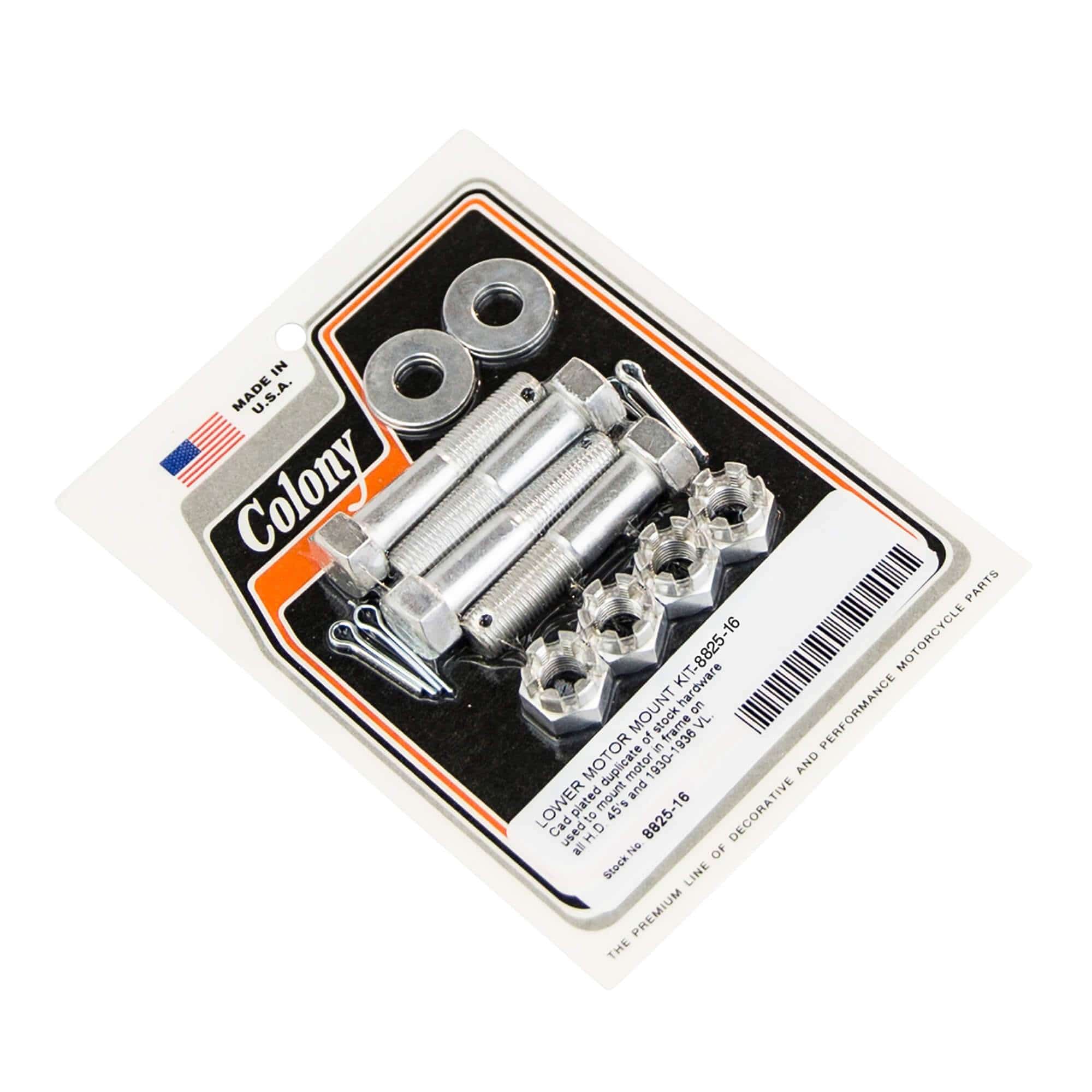 #8825-16 Lower Motor Mount Kit All Harley-Davidson 45s 1930-1936 VL - CAD Plated