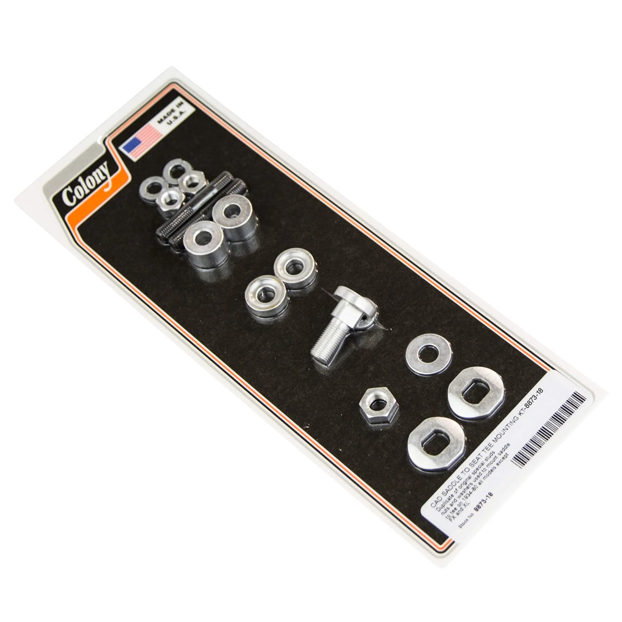 #8873-18 Saddle to Seat Tree Mounting Kit 1934-1980 Harley-Davidson Models (Except FX/XL) - CAD Plated