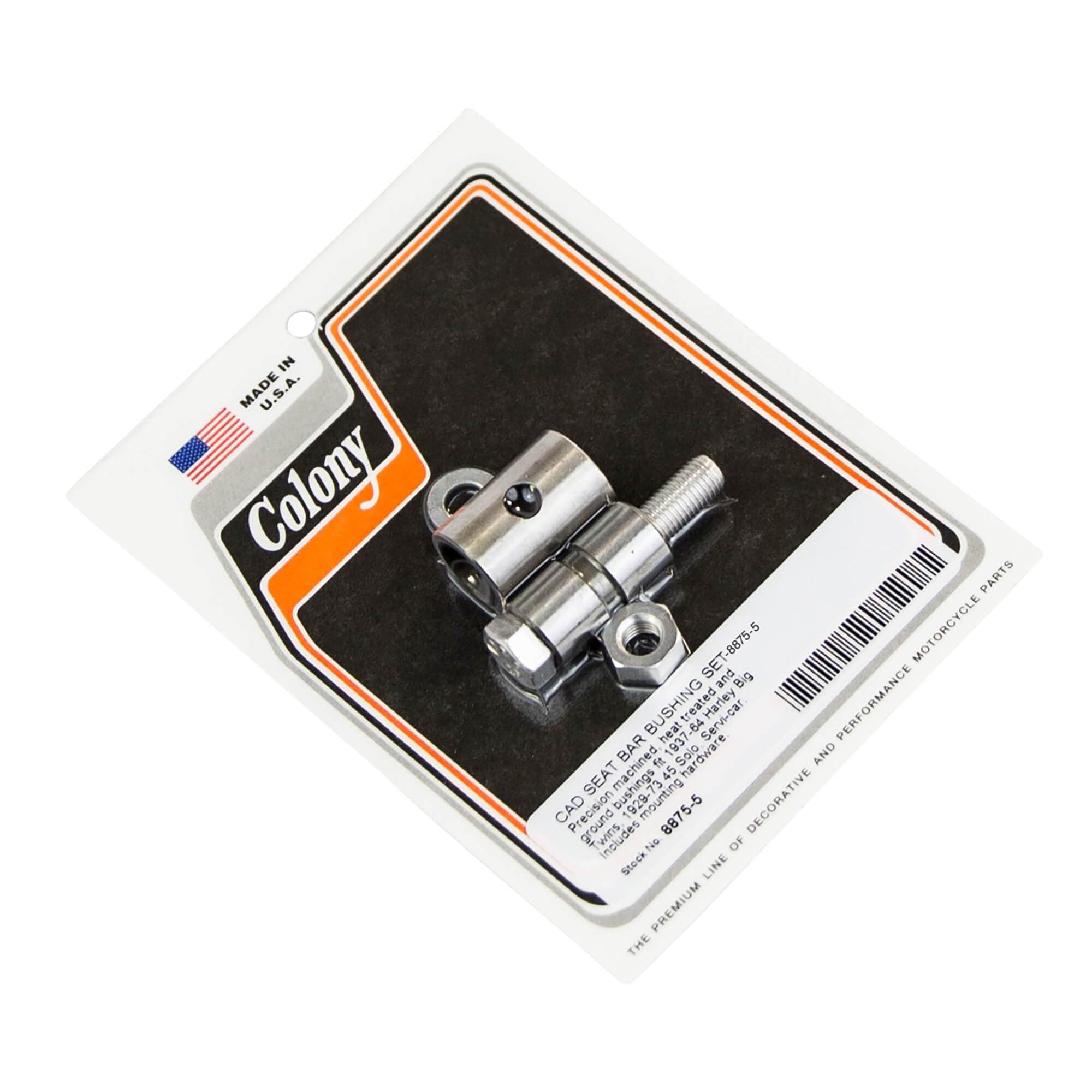 #8875-5 Seat Bar Bushing Set 1937-1964 Harley-Davidson Big Twin 1929-1973 45 Solo/Servi-Car - CAD Plated
