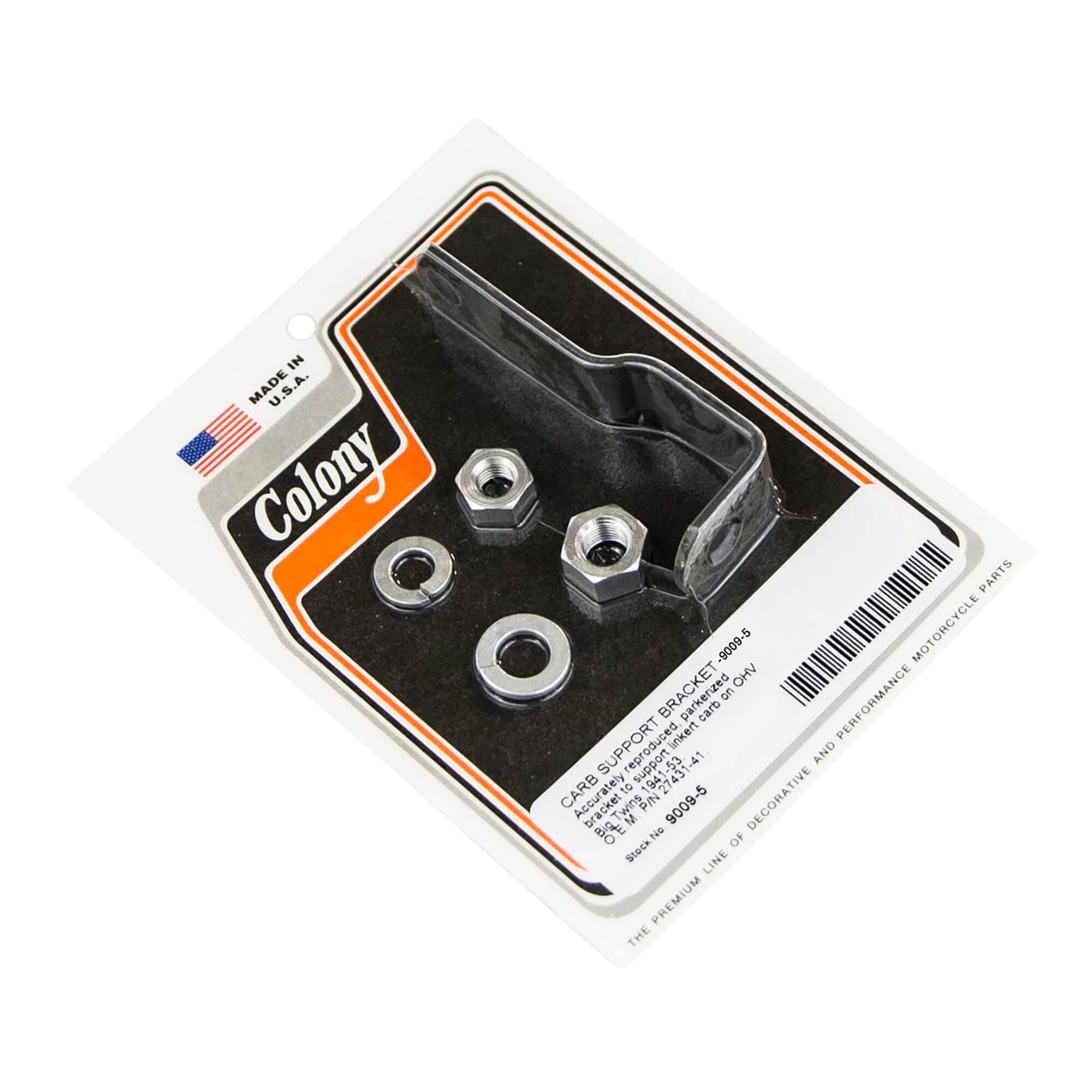 #9009-5 Linkert Carb Support Bracket 1941-1953 Harley-Davidson OHV OEM #27431-41 - Parkerized