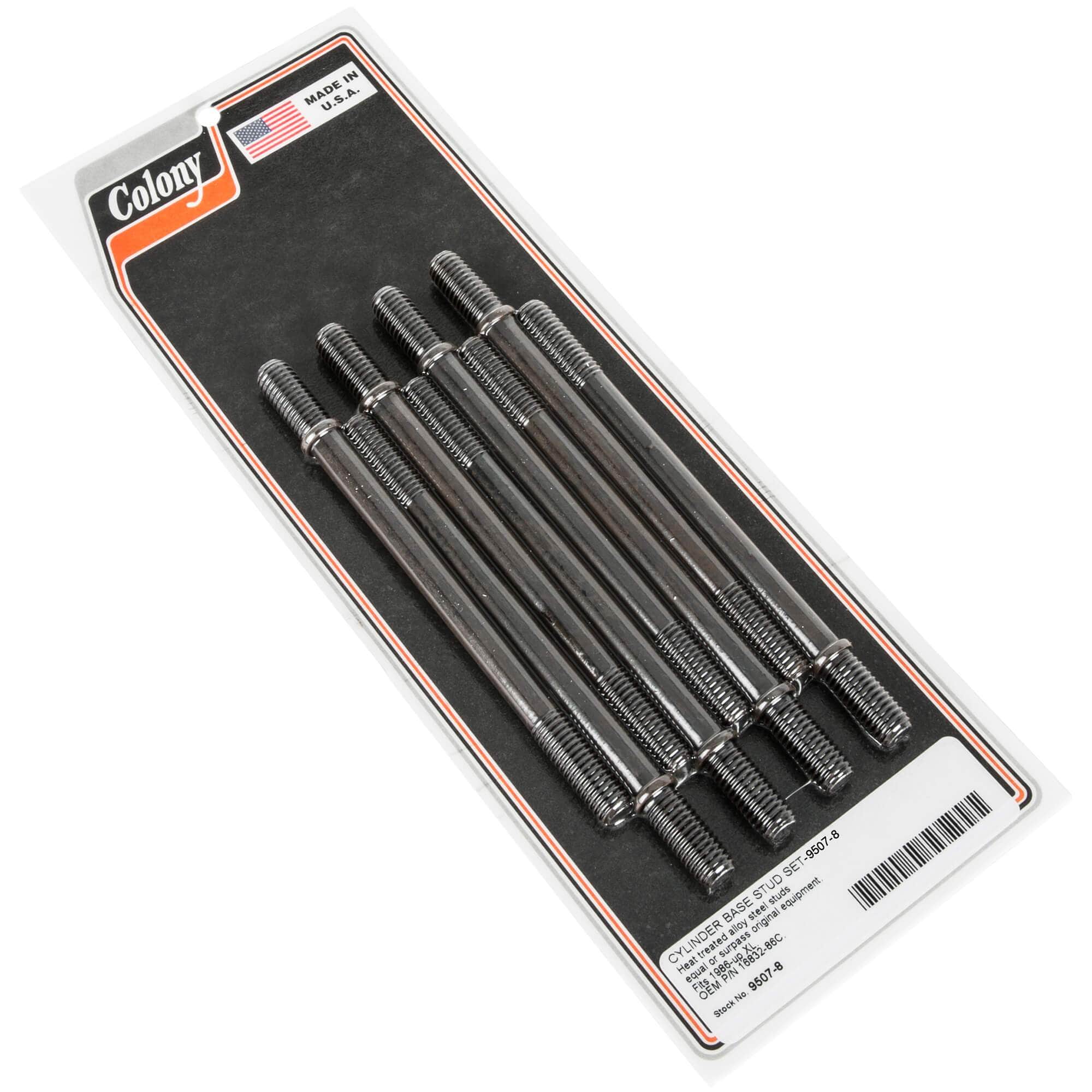 #9507-8 Cylinder Base Stud Set 1986-Up Harley-Davidson Sportster